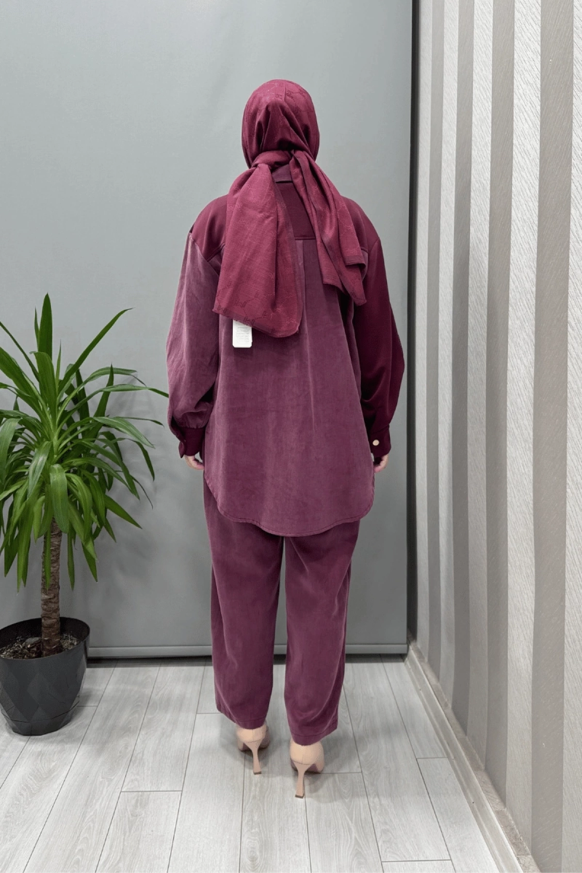 Ghisa Detailed Modal Suit Mürdüm 25YGSTKM4940