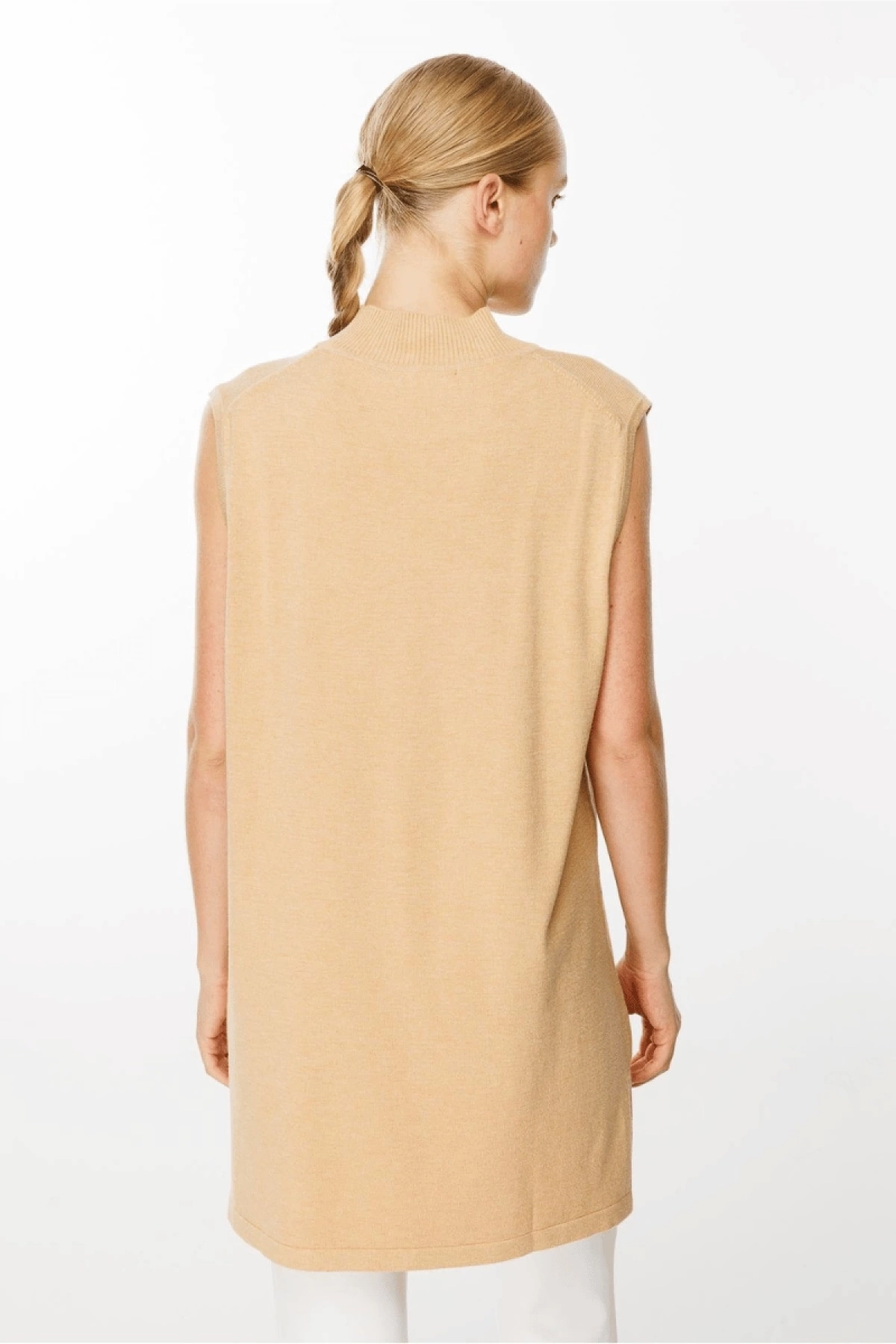 Ghisa Kolsuz Triko Tunik Camel 5KKNTNK4659