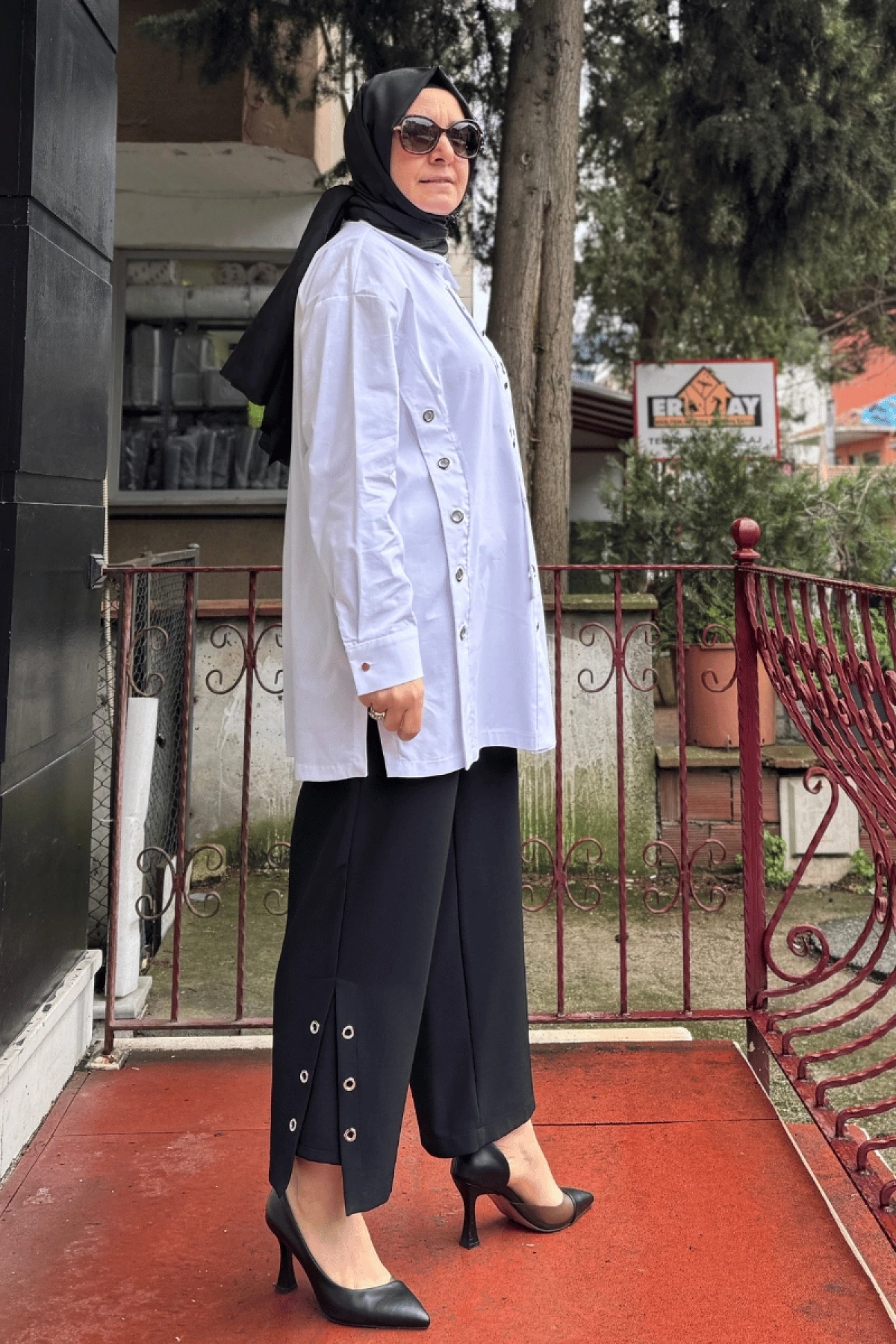 Ghisa محموعة تونك عين الطائر بيضاء 25YGSTKM4696