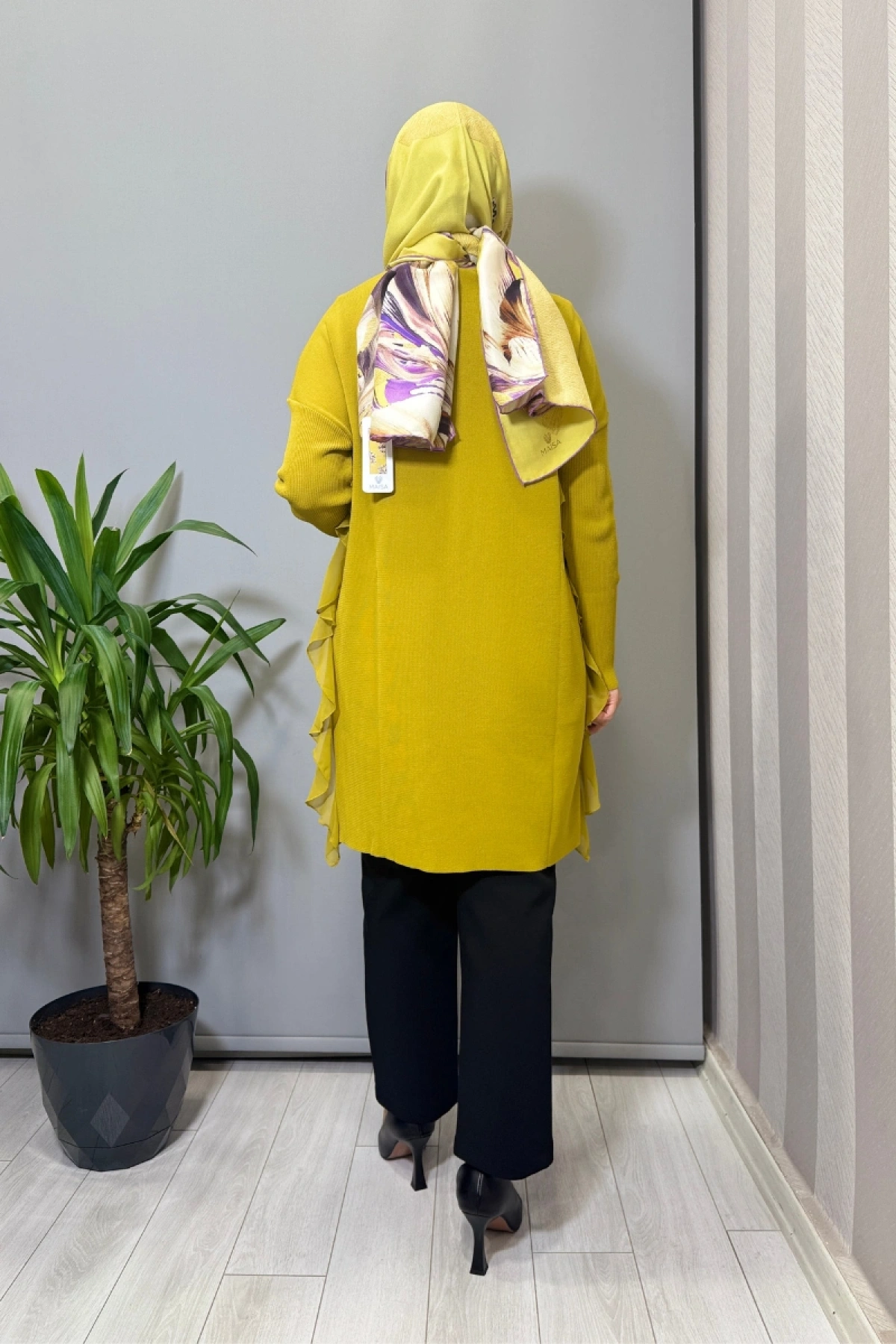 Ghisa Şifon Detaylı Tunik Asit 25YOBTNK4689