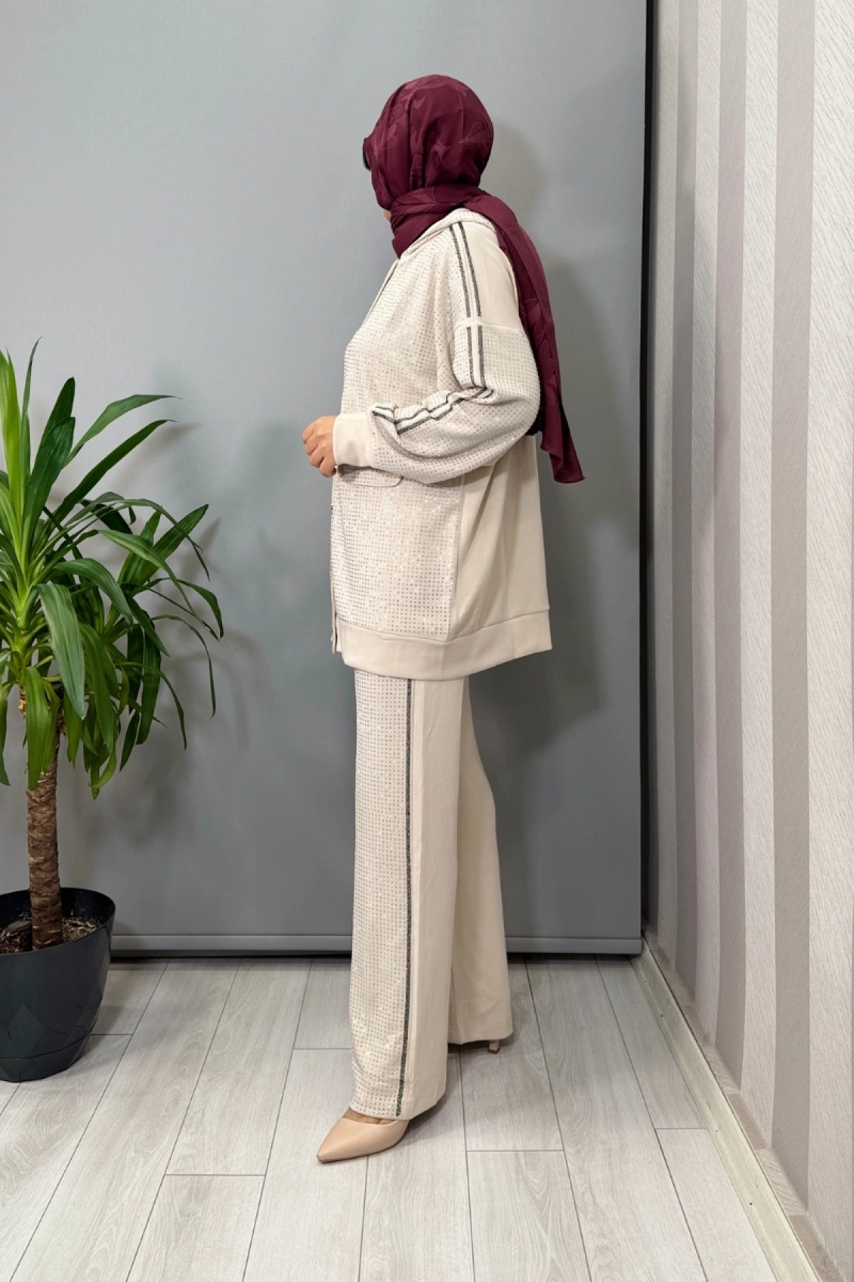 Ghisa Taşlı Tunik Takım Taş 26KGÇTKM2451