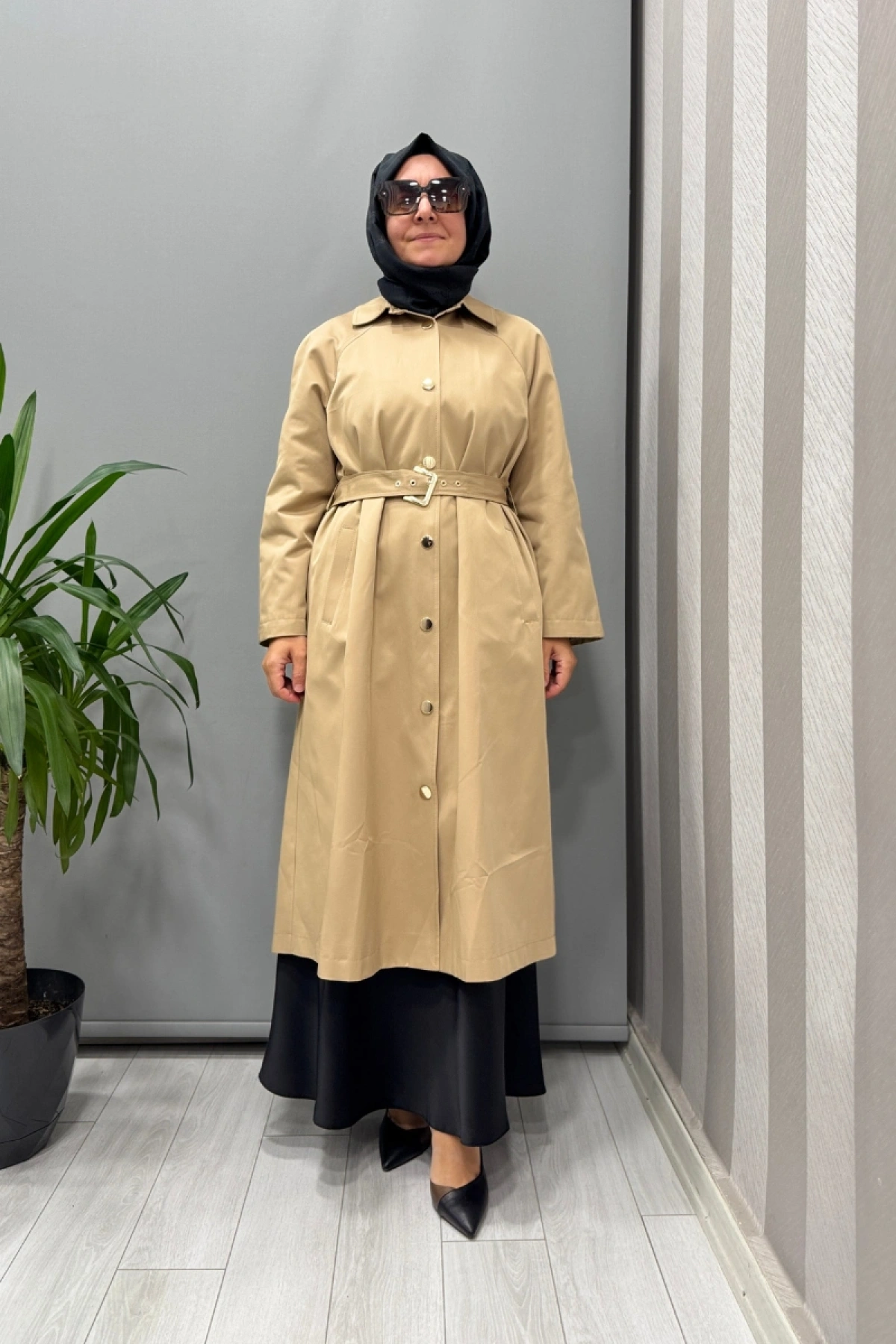 Ghisa Trençkot Bej 26KGSTRN2687