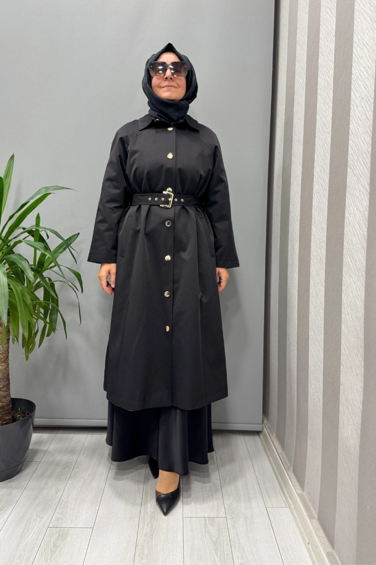 Ghisa Trençkot Siyah 26KGSTRN2687
