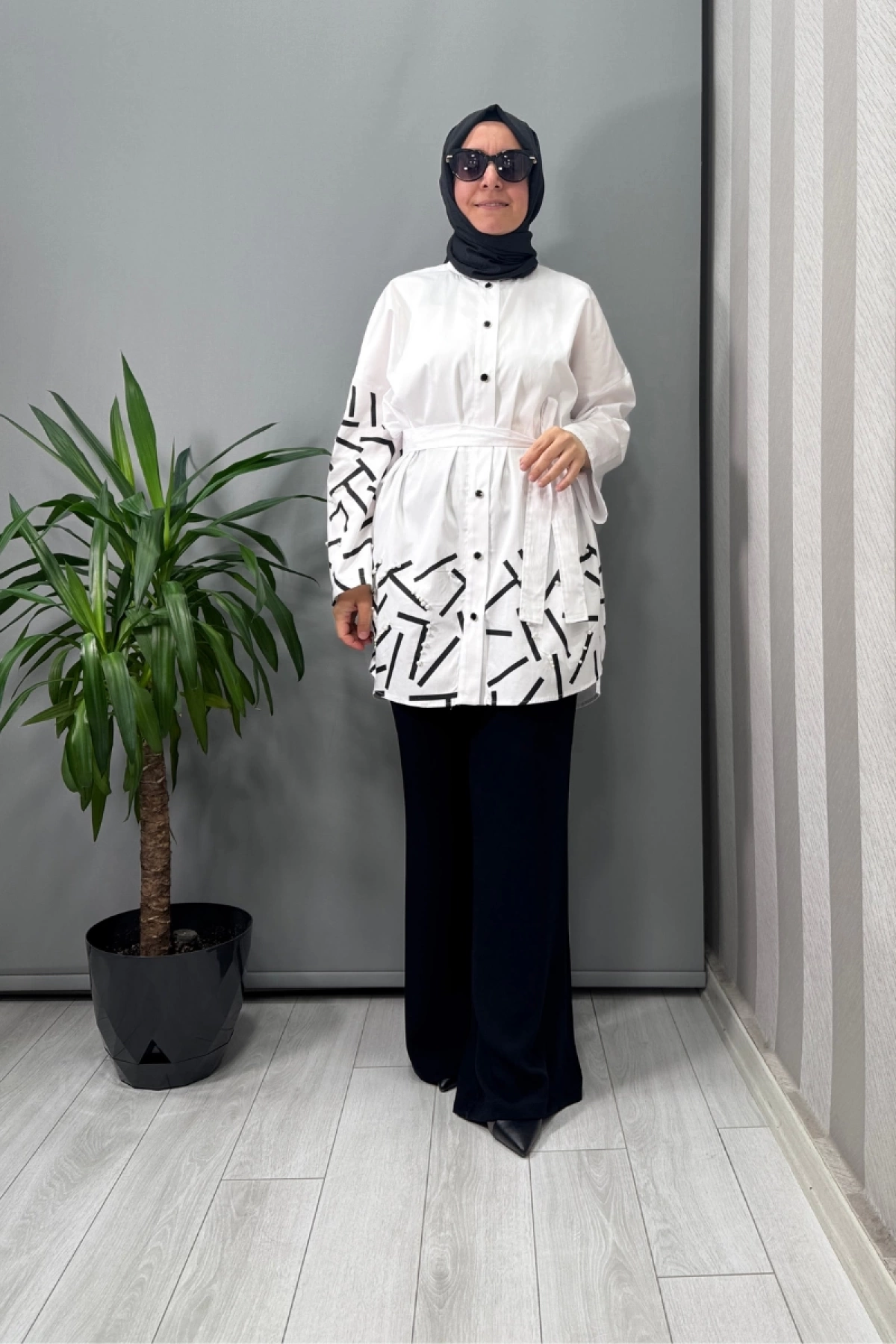 Ghisa Tunik Beyaz 25YGSTNK4941