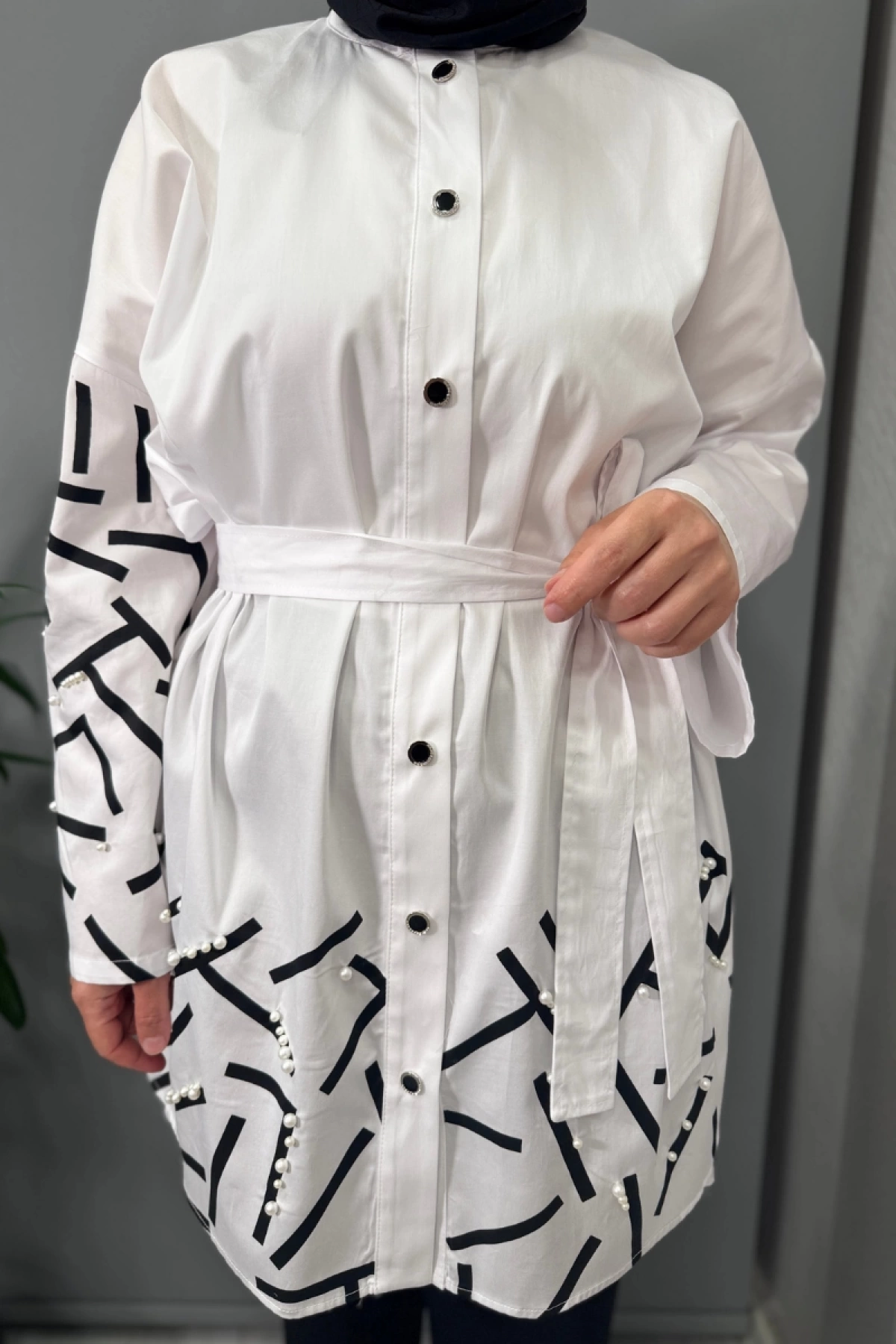Ghisa Tunik Beyaz 25YGSTNK4941