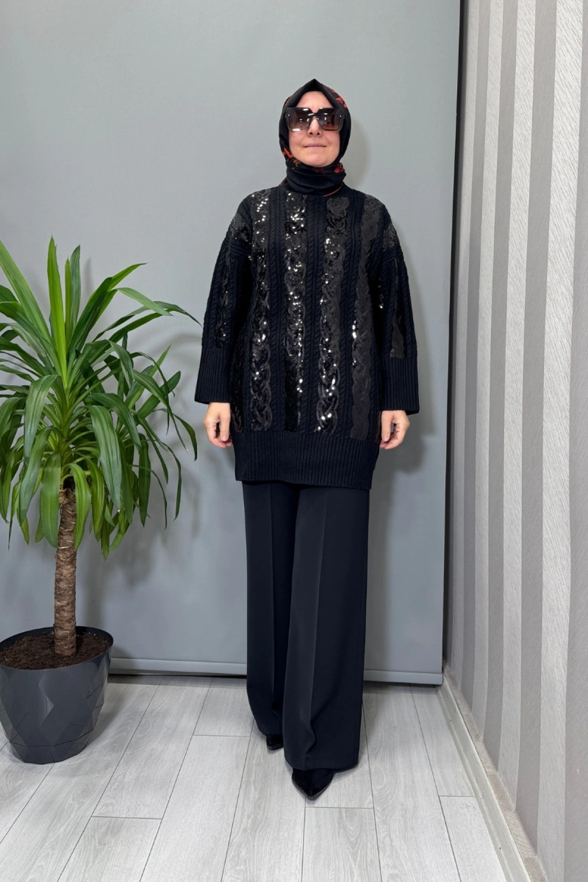 Ghisa Tunik Siyah 26KGSTNK4156