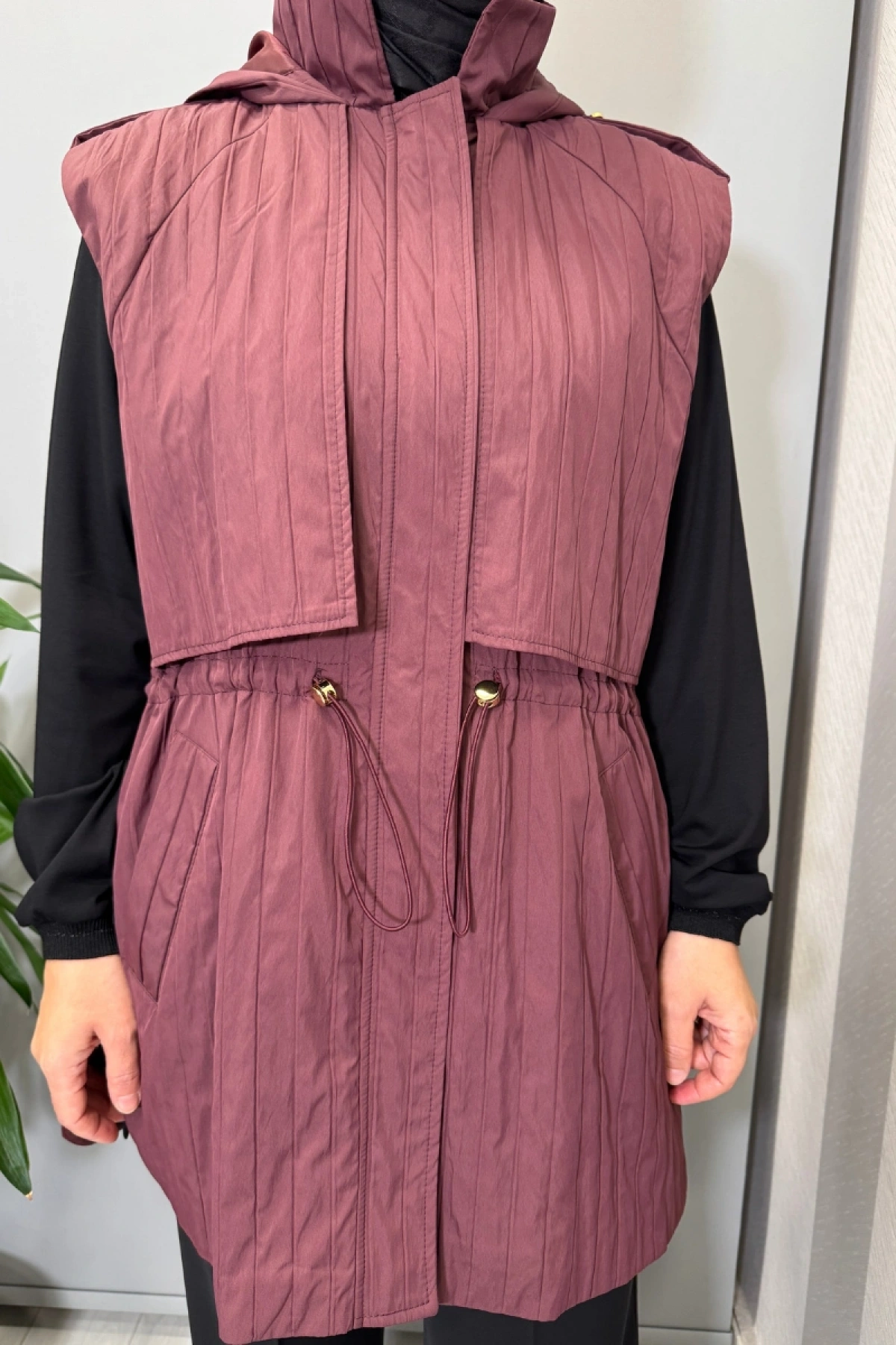 Ghisa Yelek Bordo 26KGSYLK3236