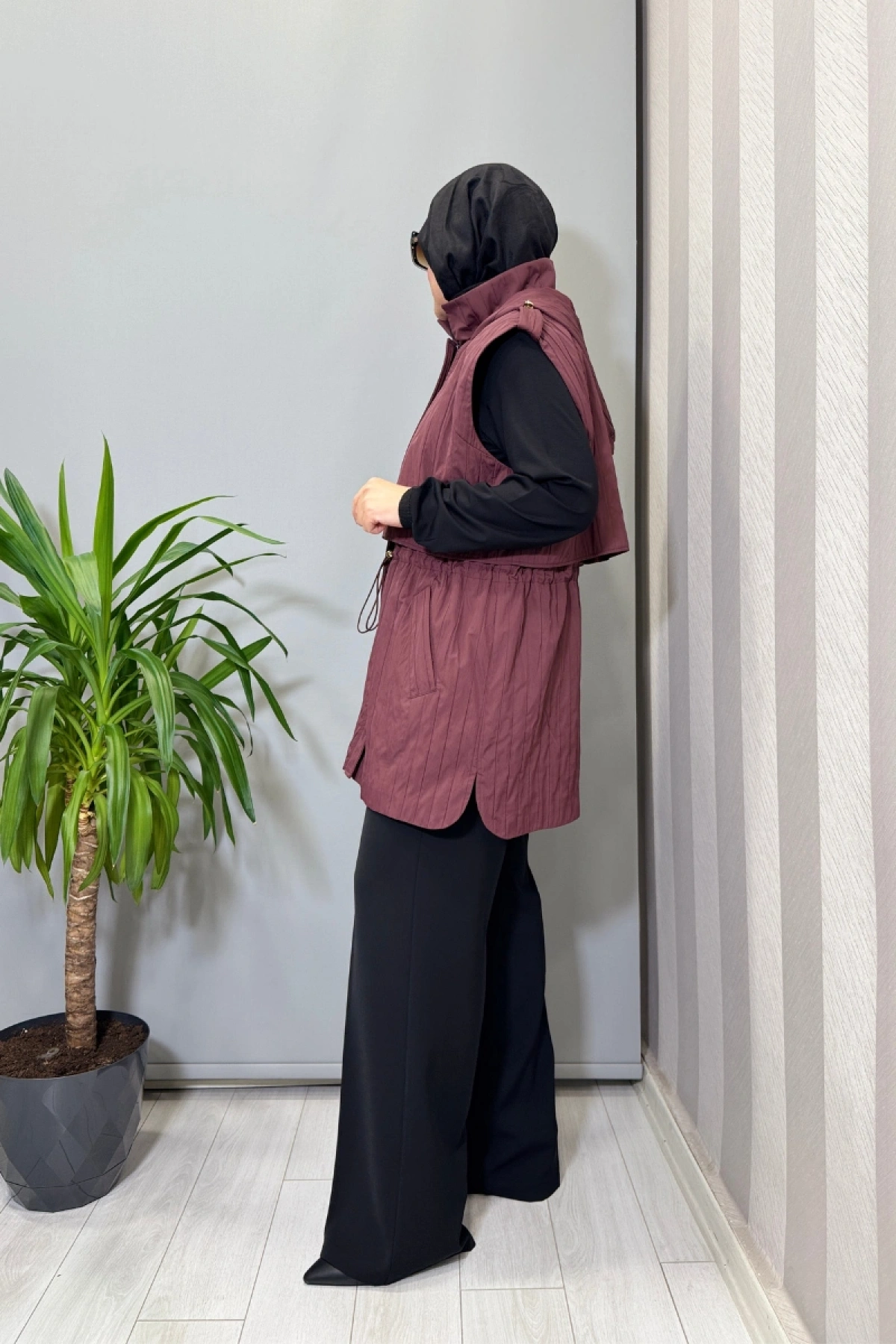 Ghisa Yelek Bordo 26KGSYLK3236