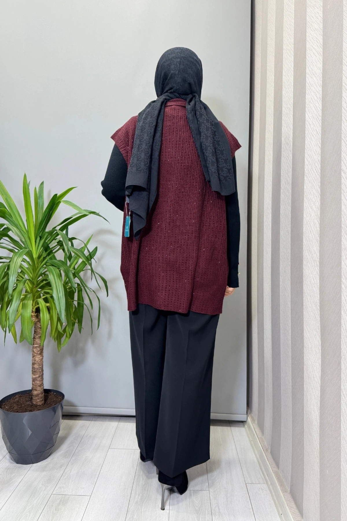 Ghisa Yelek Bordo 26KGSYLK3302