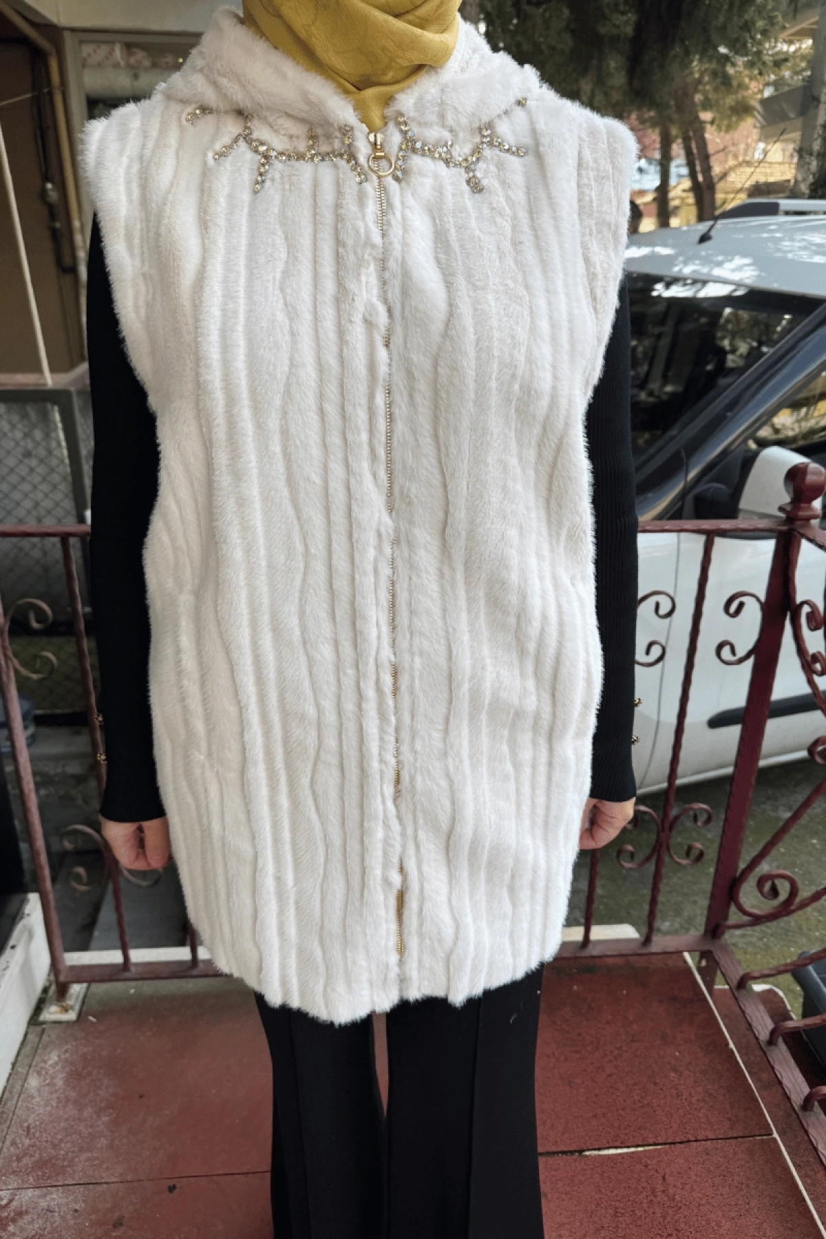 Ghisa Yelek Ekru 5KGSYLK3052