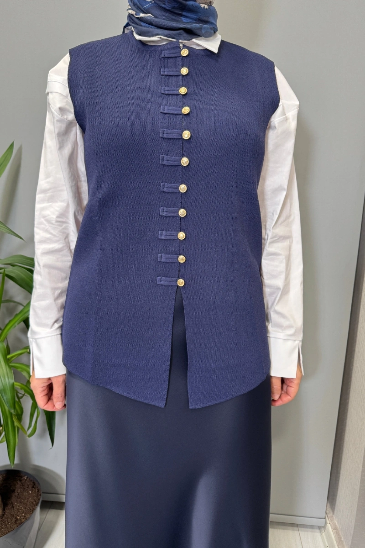 Ghisa Yelek Lacivert 26KOBYLK3292