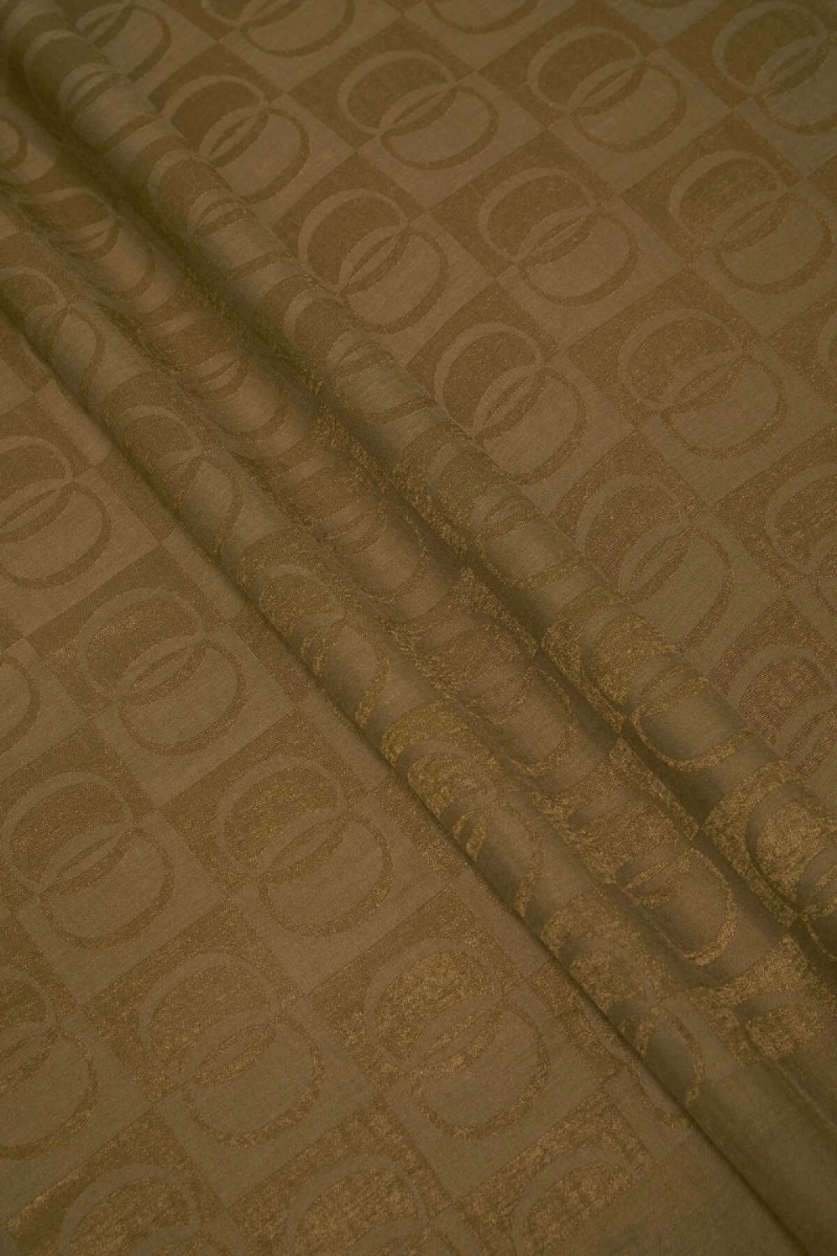 İmannoor Dama Desen Haki Naia Pamuk Şal 70x200