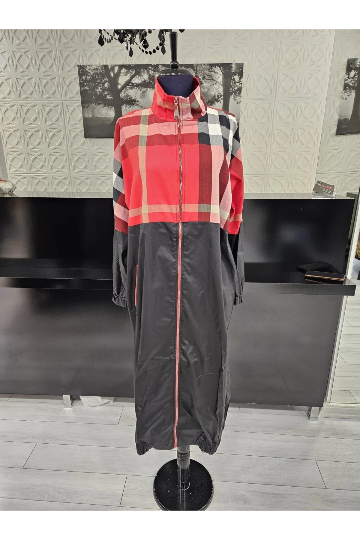 İnvee Burberry Desen Kap Kırmızı 6319