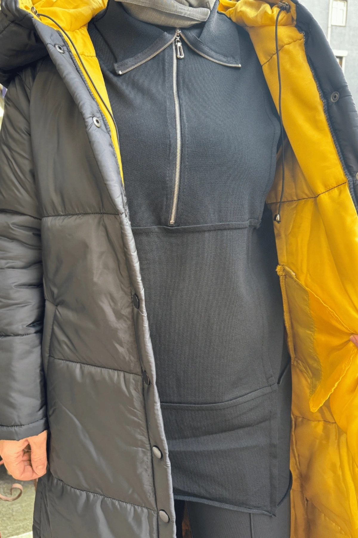 İnvee Şişme Mont Siyah 6681