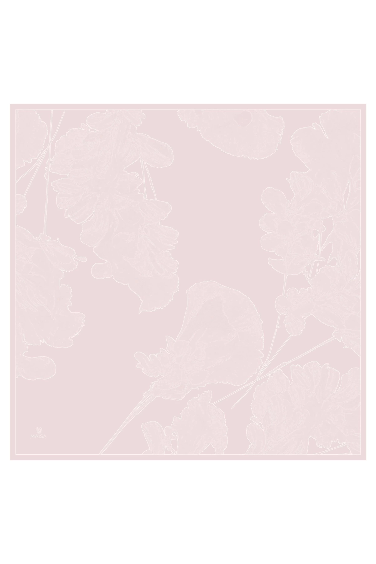 Maisa HALE TİVİL İPEK EŞARP 90*90 CM - AÇIK PEMBE