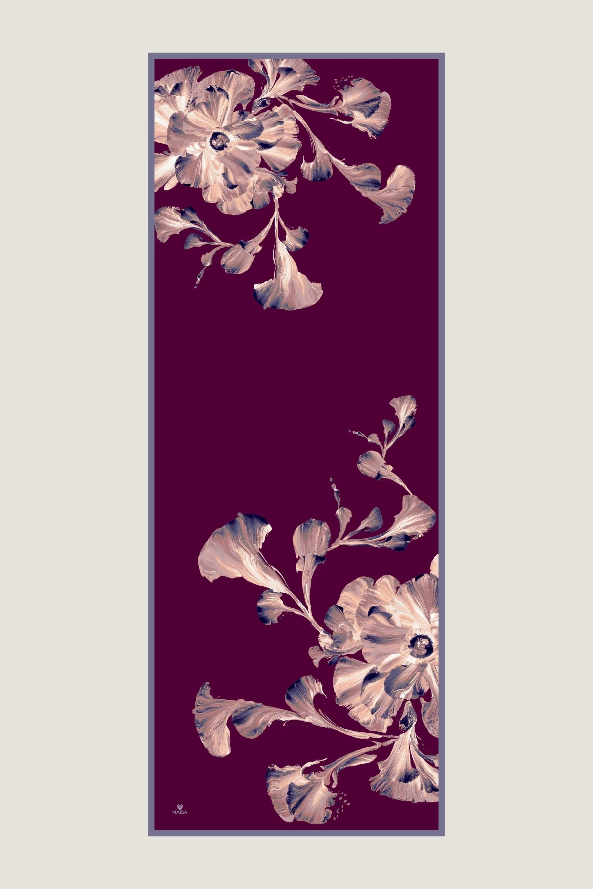Maisa İLAY KREP İPEK ŞAL 70*190 CM - MÜRDÜM