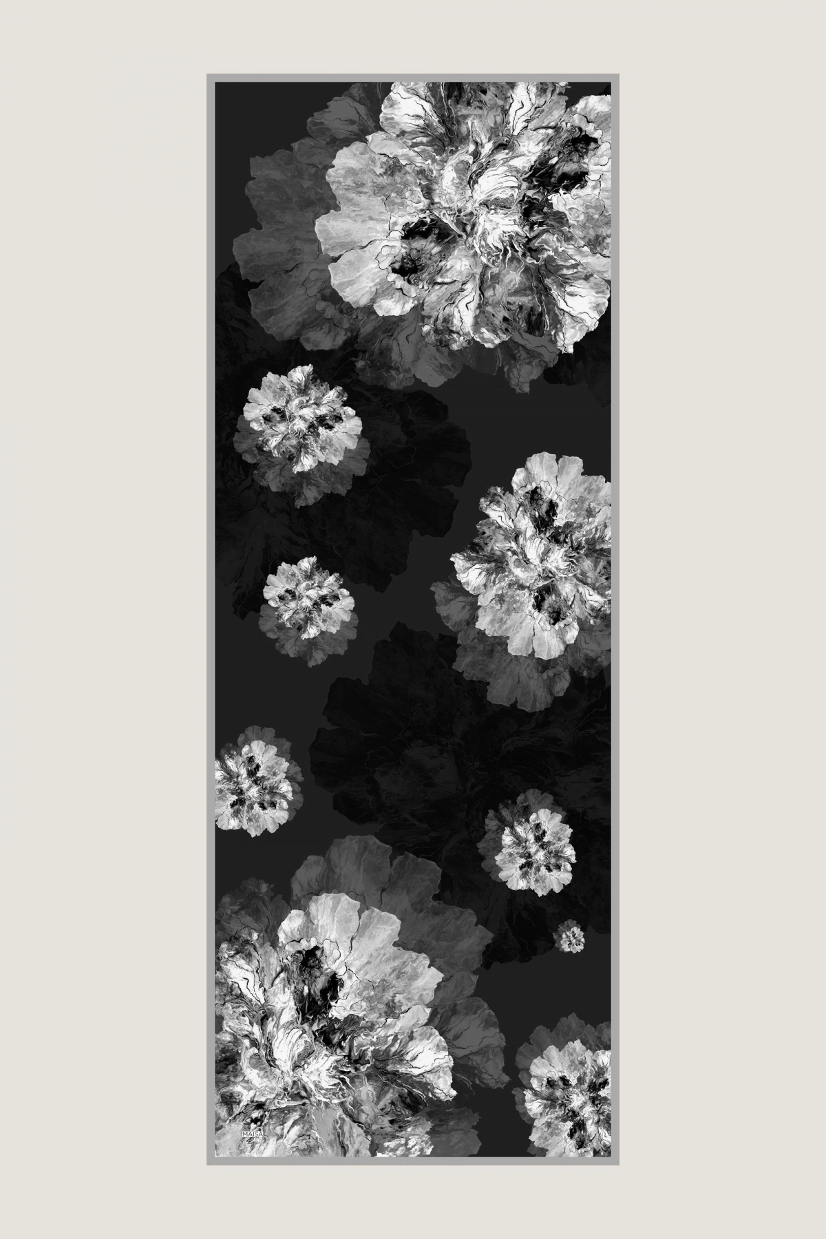 Maisa KATRE PAMUK İPEK ŞAL 70*190 CM - SİYAH