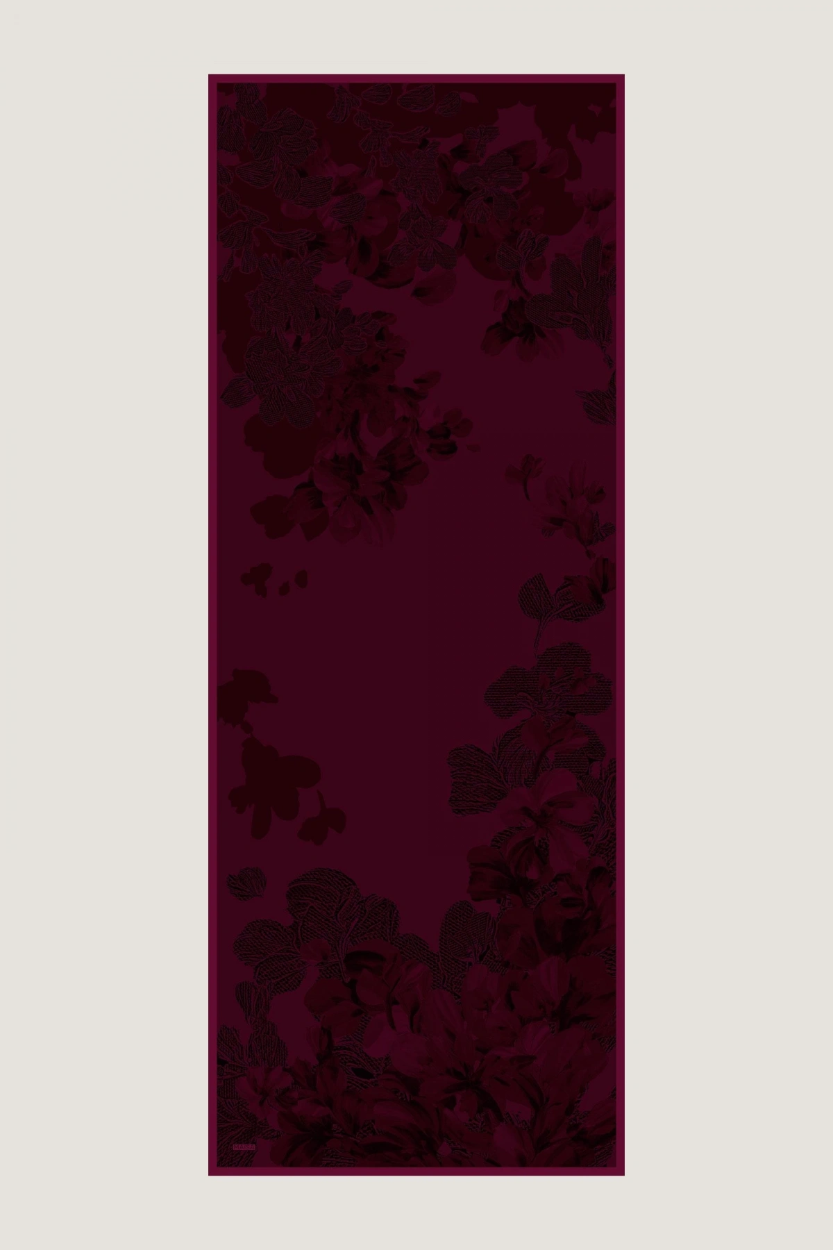 Maisa LAL PAMUK İPEK ŞAL 70*190 CM - MÜRDÜM