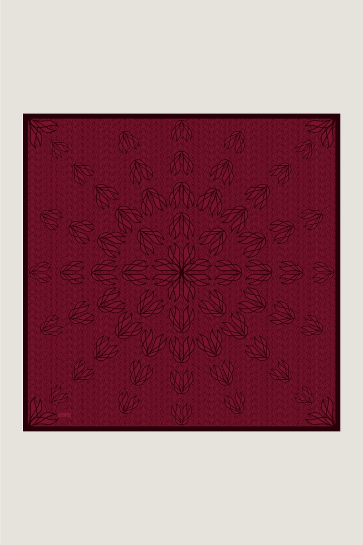 Maisa LAVİ TİVİL İPEK EŞARP 90*90 CM - BORDO