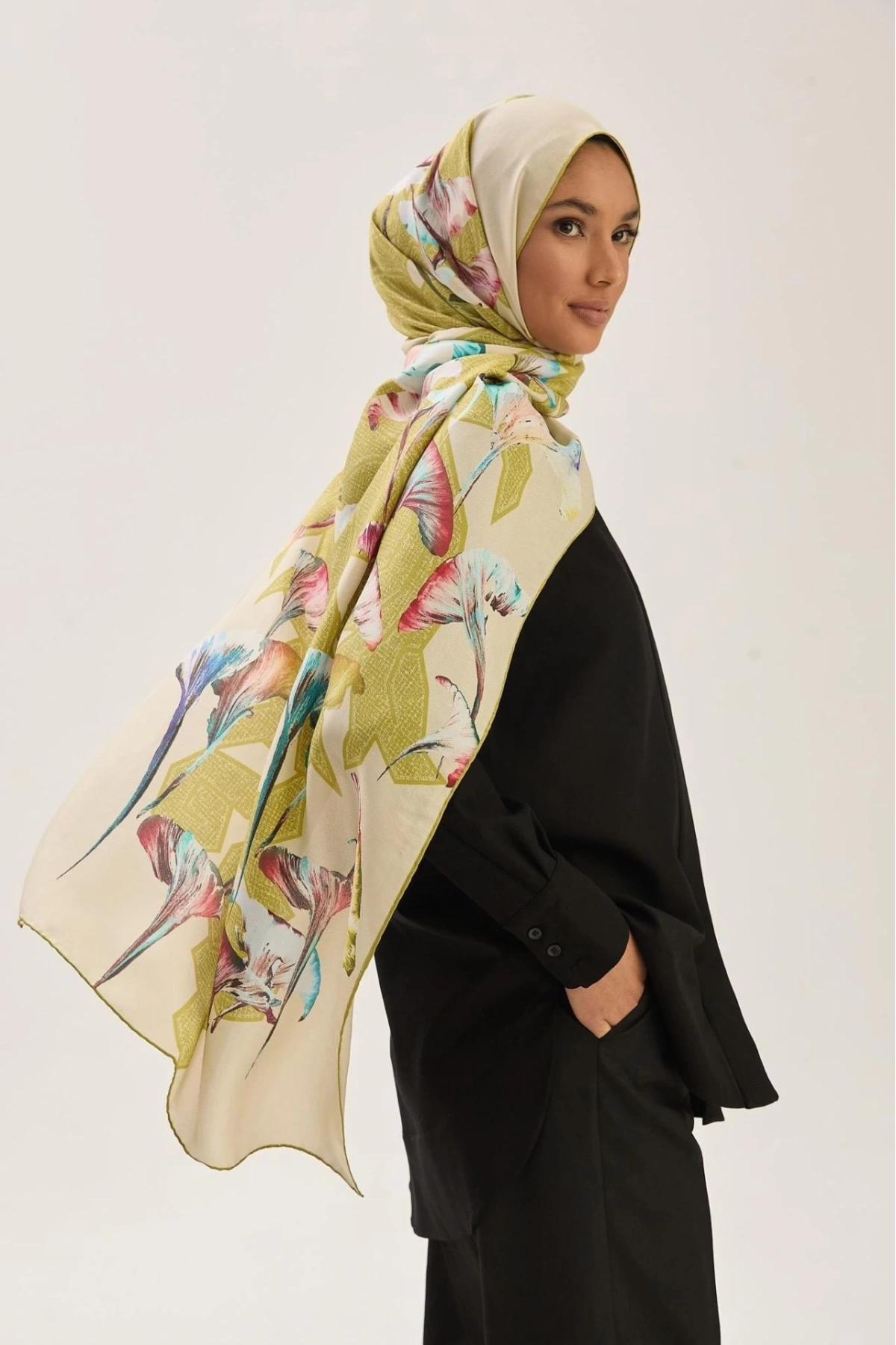 Maisa LEMA PAMUK İPEK ŞAL 70*190 CM - CAMEL