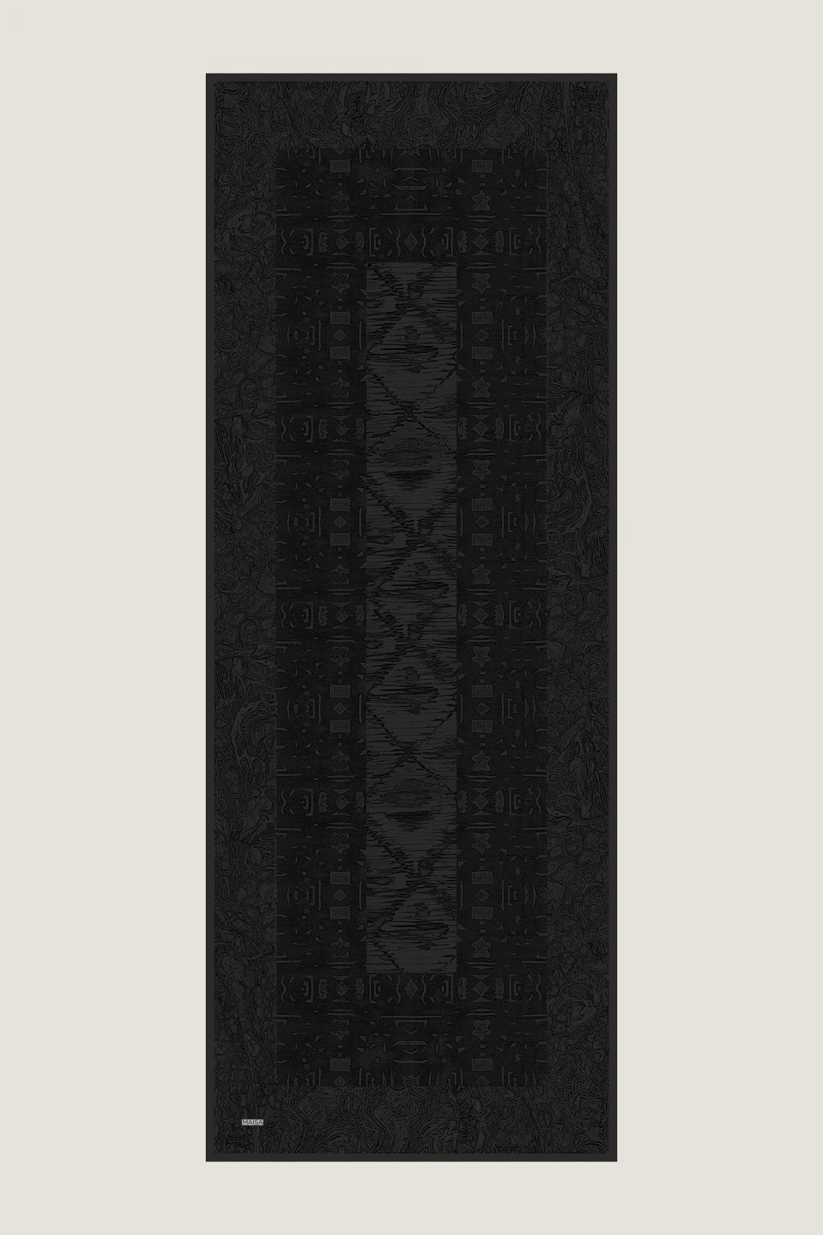 Maisa MERZ MULBERRY İPEK ŞAL 70*190 CM - SİYAH