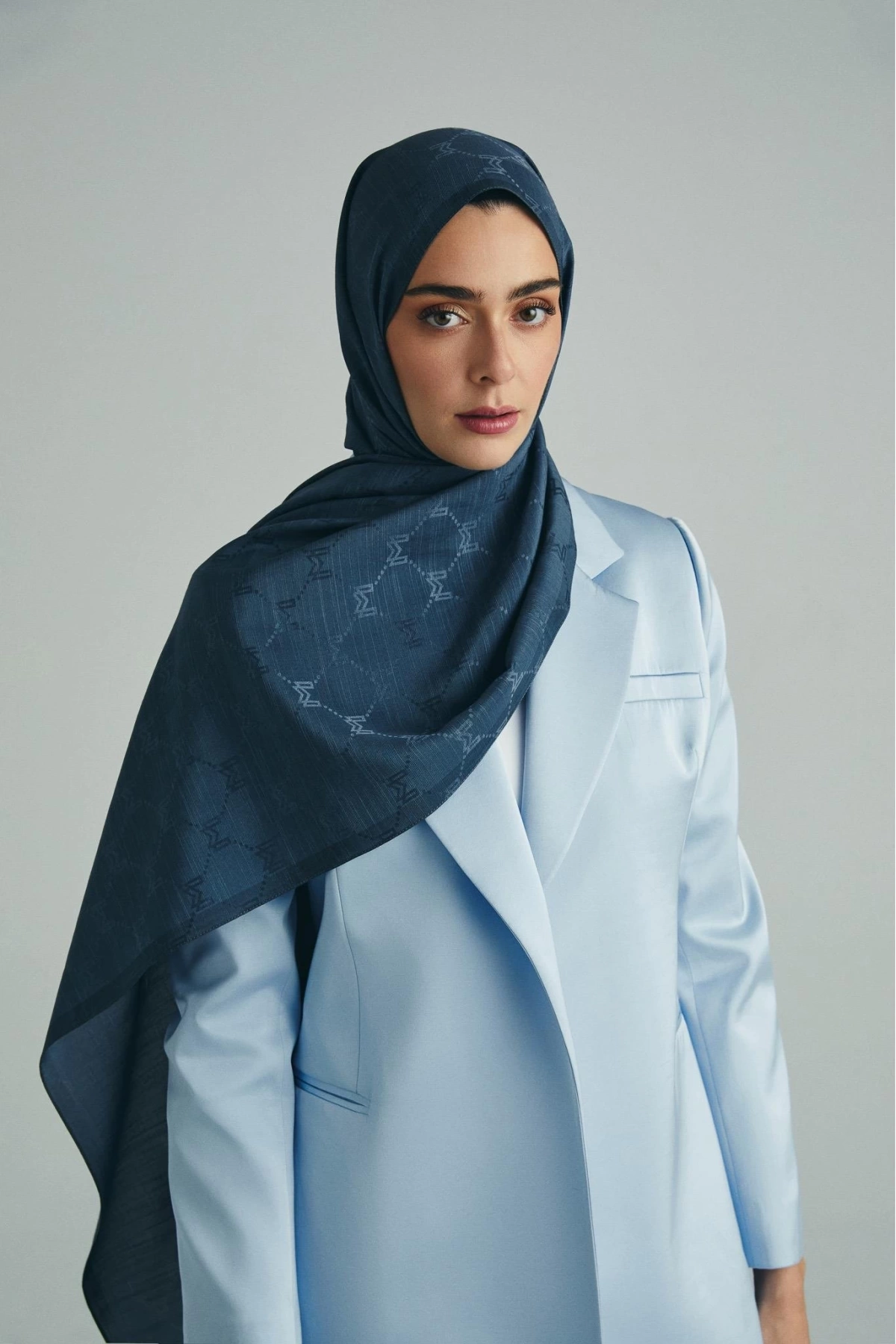 Maisa NEDA PAMUK İPEK ŞAL 70*190 CM - DUMAN