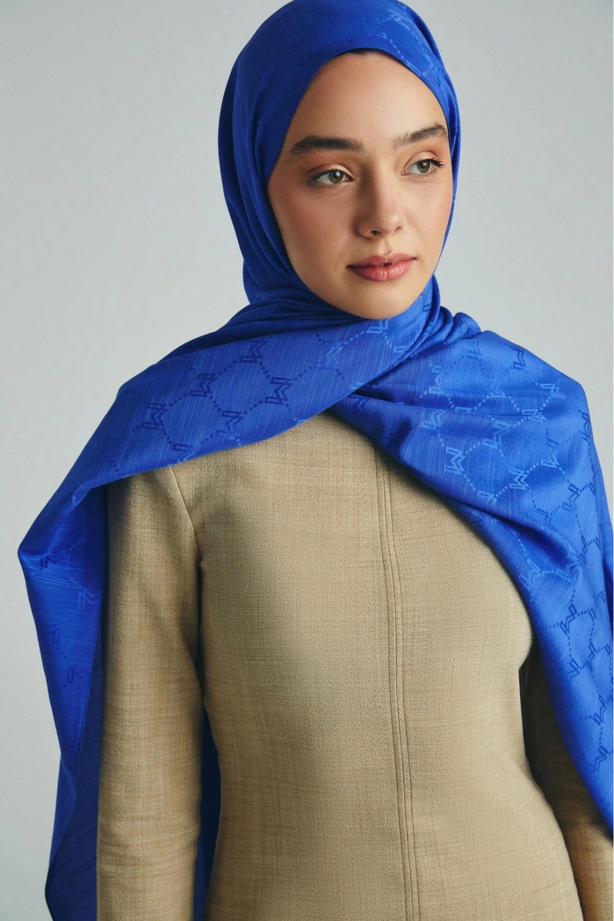 Maisa NEDA PAMUK İPEK ŞAL 70*190 CM - SAKS