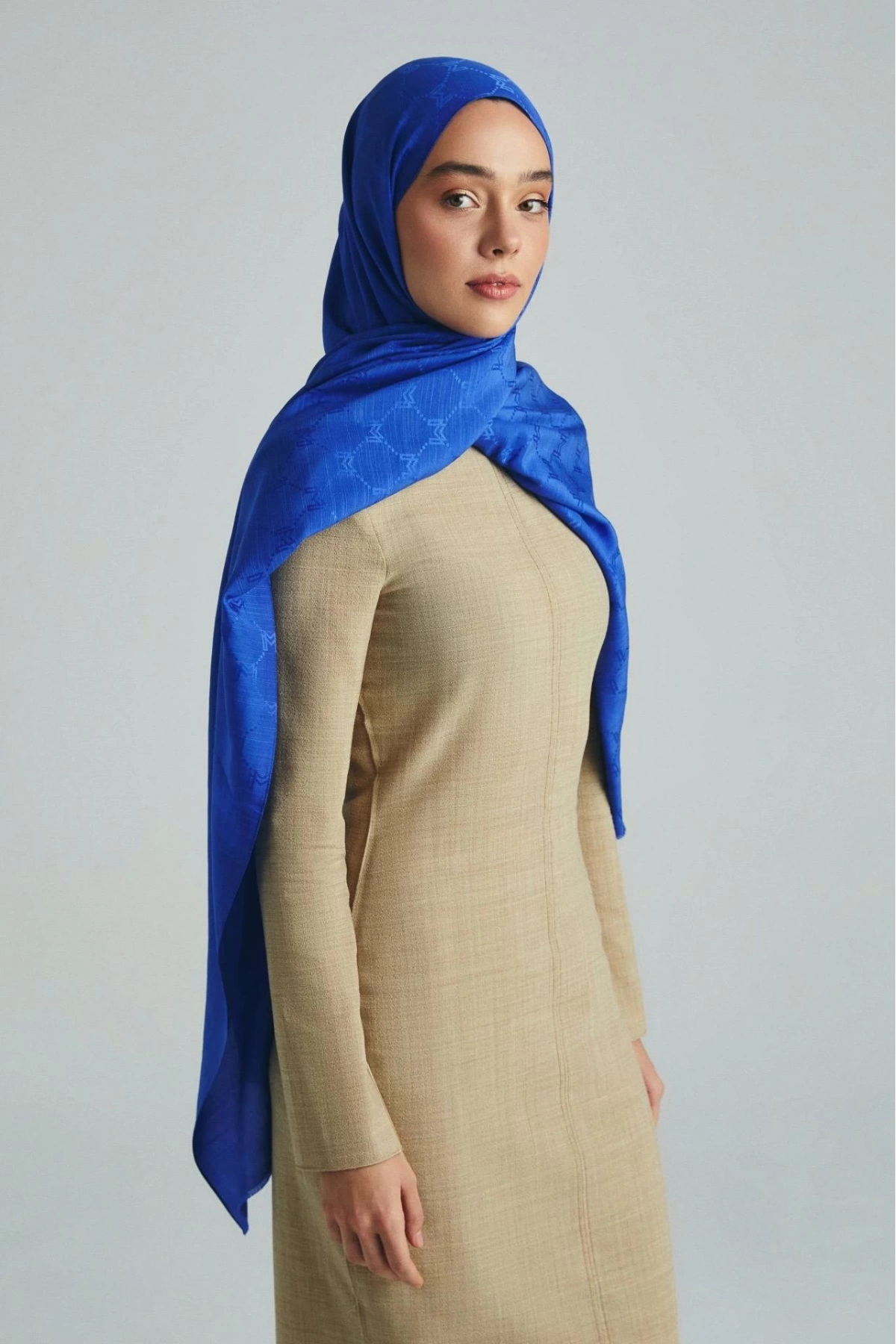 Maisa NEDA PAMUK İPEK ŞAL 70*190 CM - SAKS