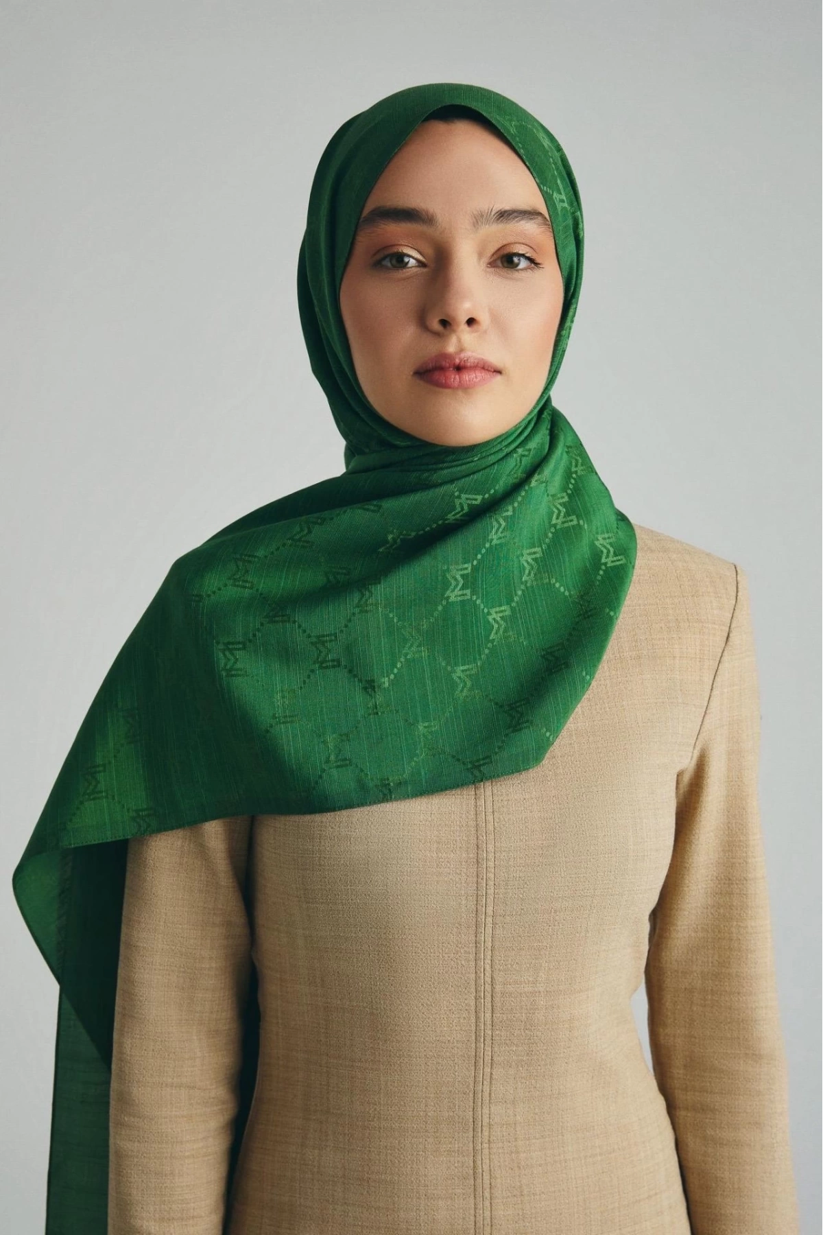 Maisa NEDA PAMUK İPEK ŞAL 70*190 CM - YEŞİL
