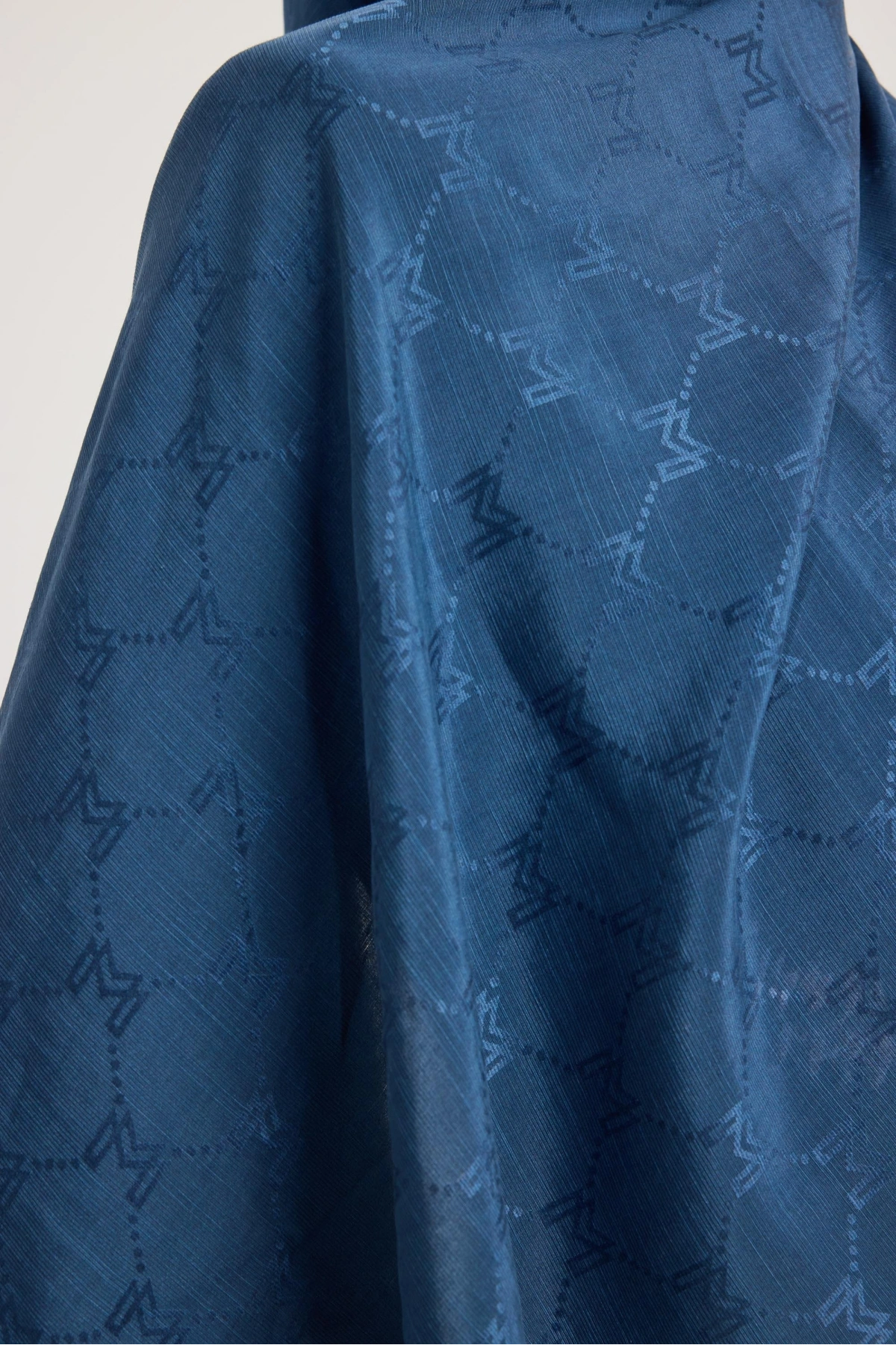 Maisa NEDA PAMUK İPEK ŞAL 70*190 CM - İNDİGO