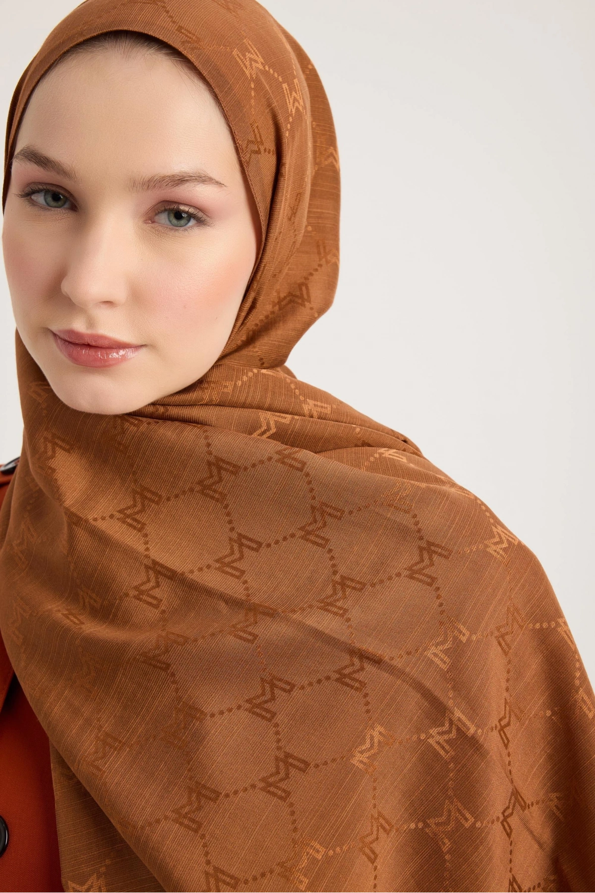 Maisa NEDA PAMUK İPEK ŞAL 70*190 CM - TABA