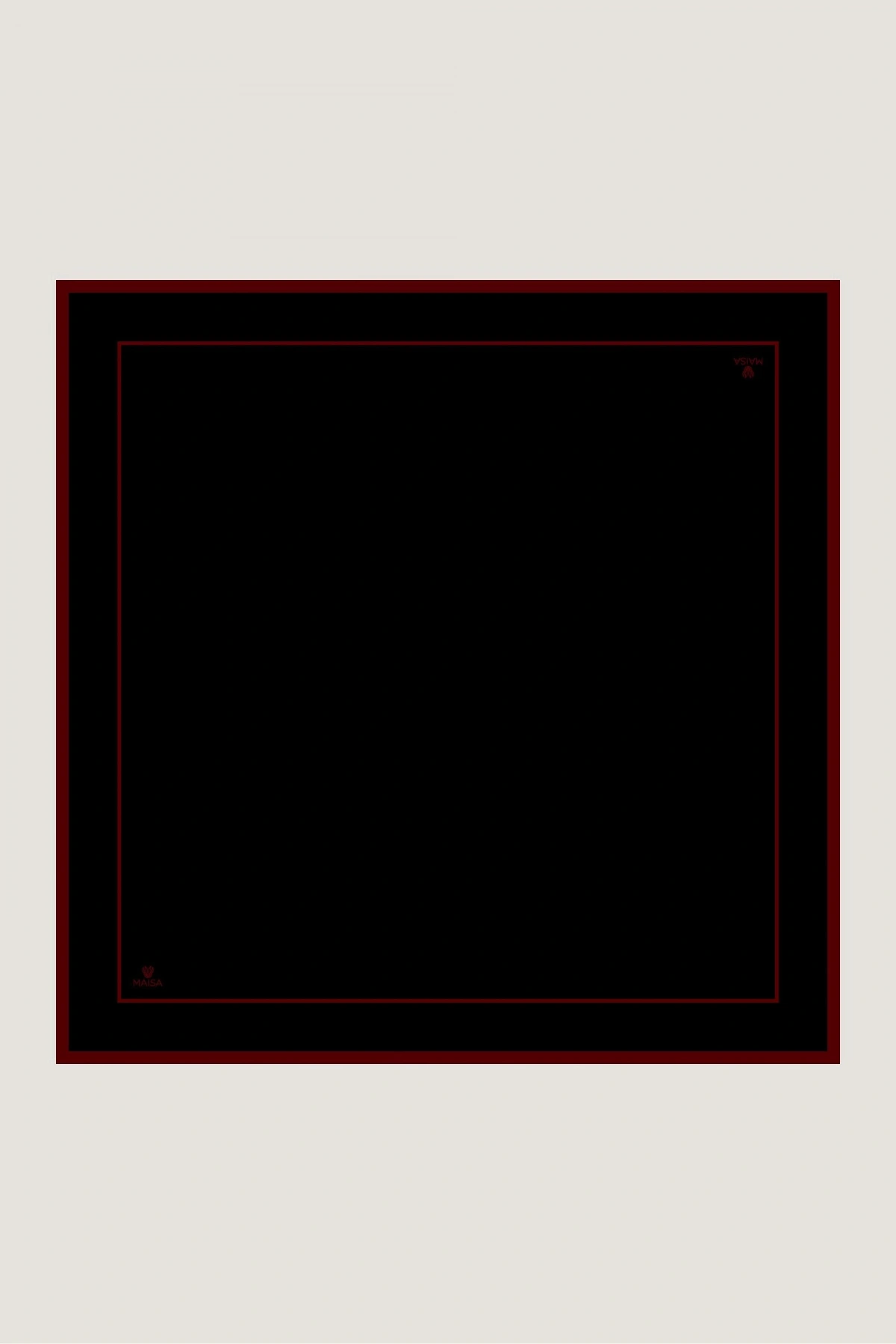 Maisa PAK TİVİL İPEK EŞARP 90*90 CM - SİYAH