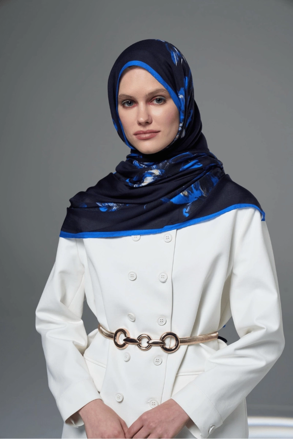 Maisa PİLLA MODAL İPEK ŞAL 70*190 - LACİVERT