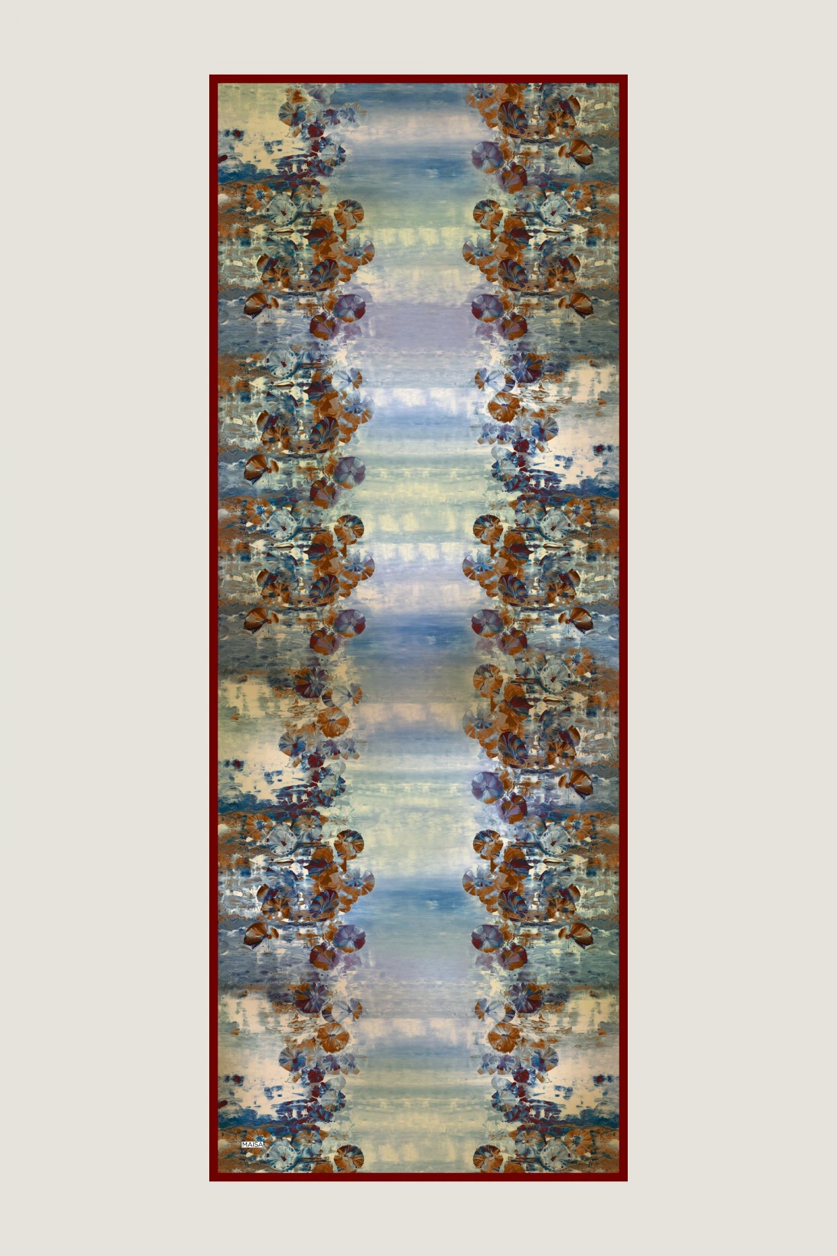 Maisa YONCA PAMUK İPEK ŞAL 70*190 CM - KAHVERENGİ