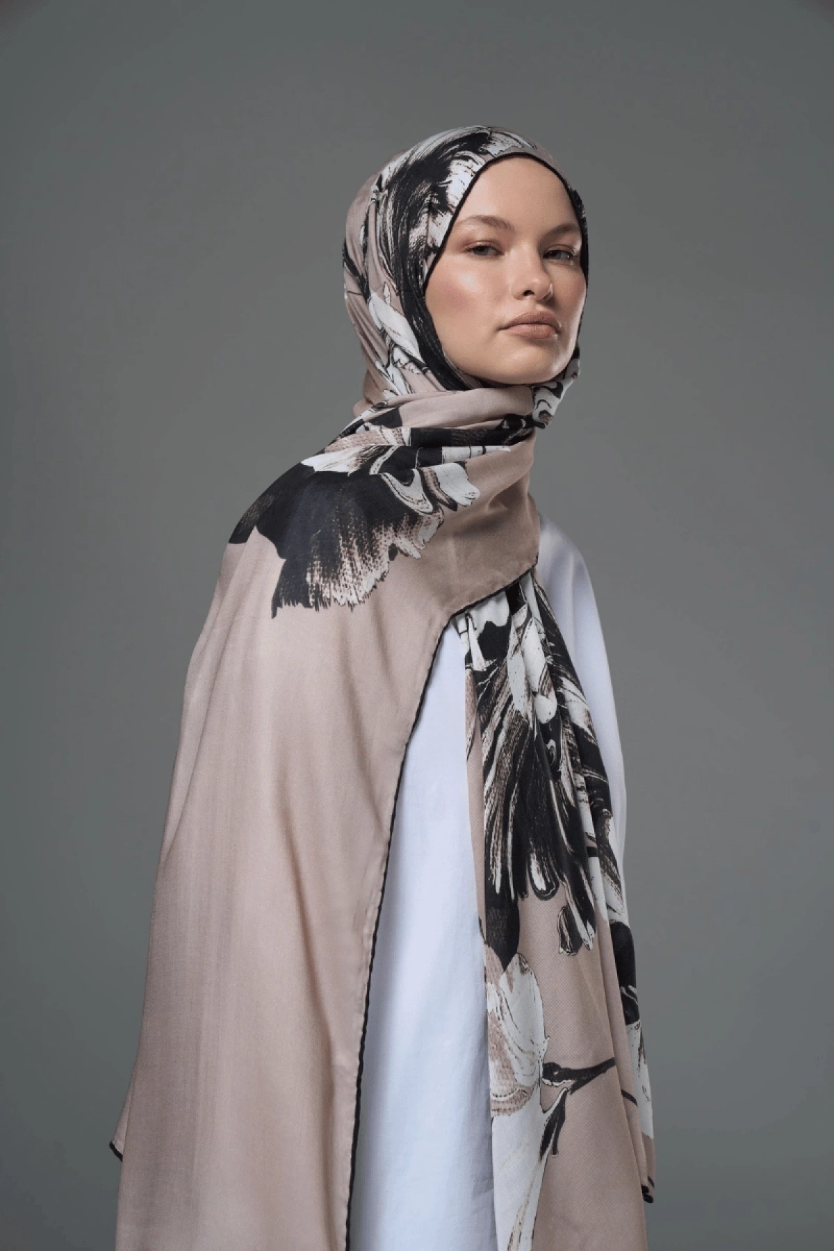 Maisa ZİA MODAL İPEK ŞAL 70*190 - BEJ