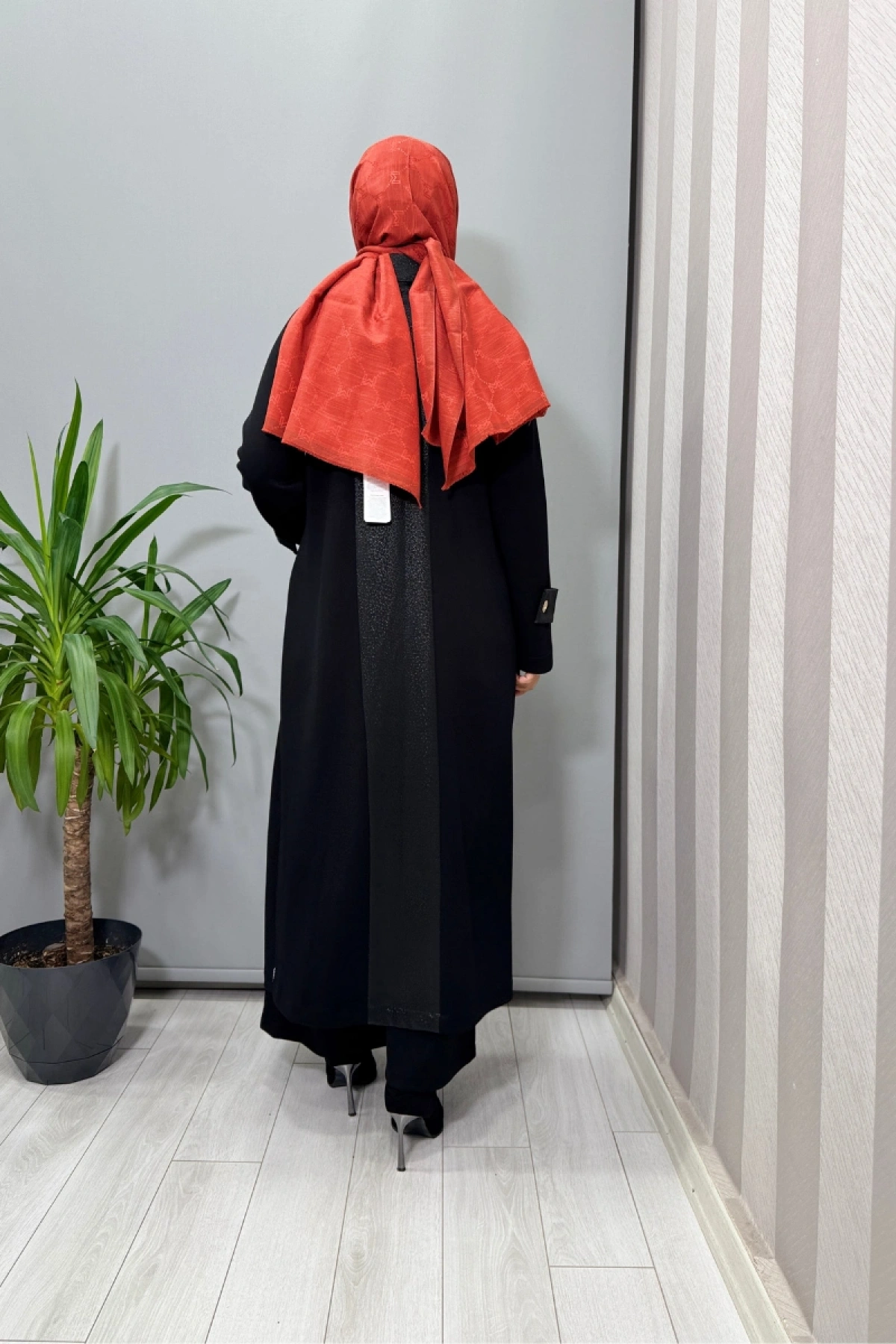 Mascara Deri Detaylı Kap Siyah 56MK6107