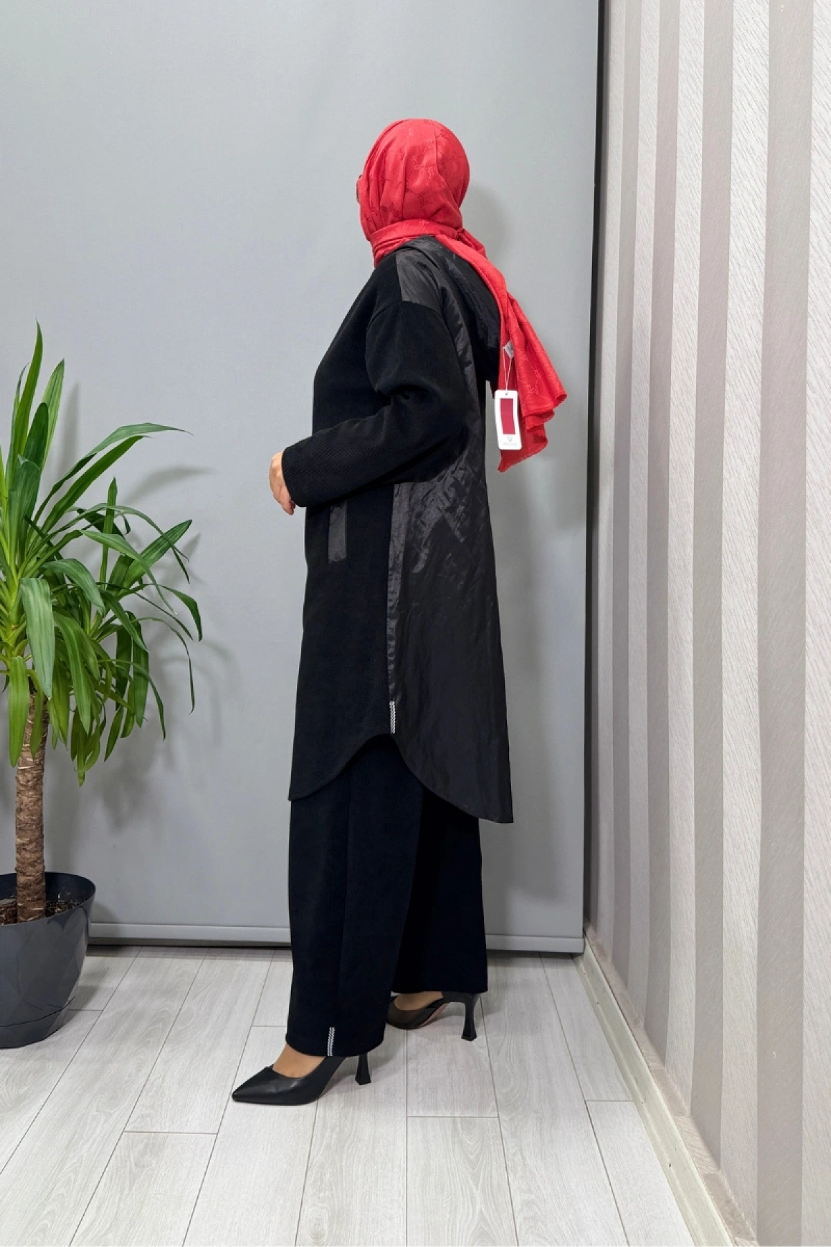 Mascara Kapüşonlu Tunik Siyah 56MK2140