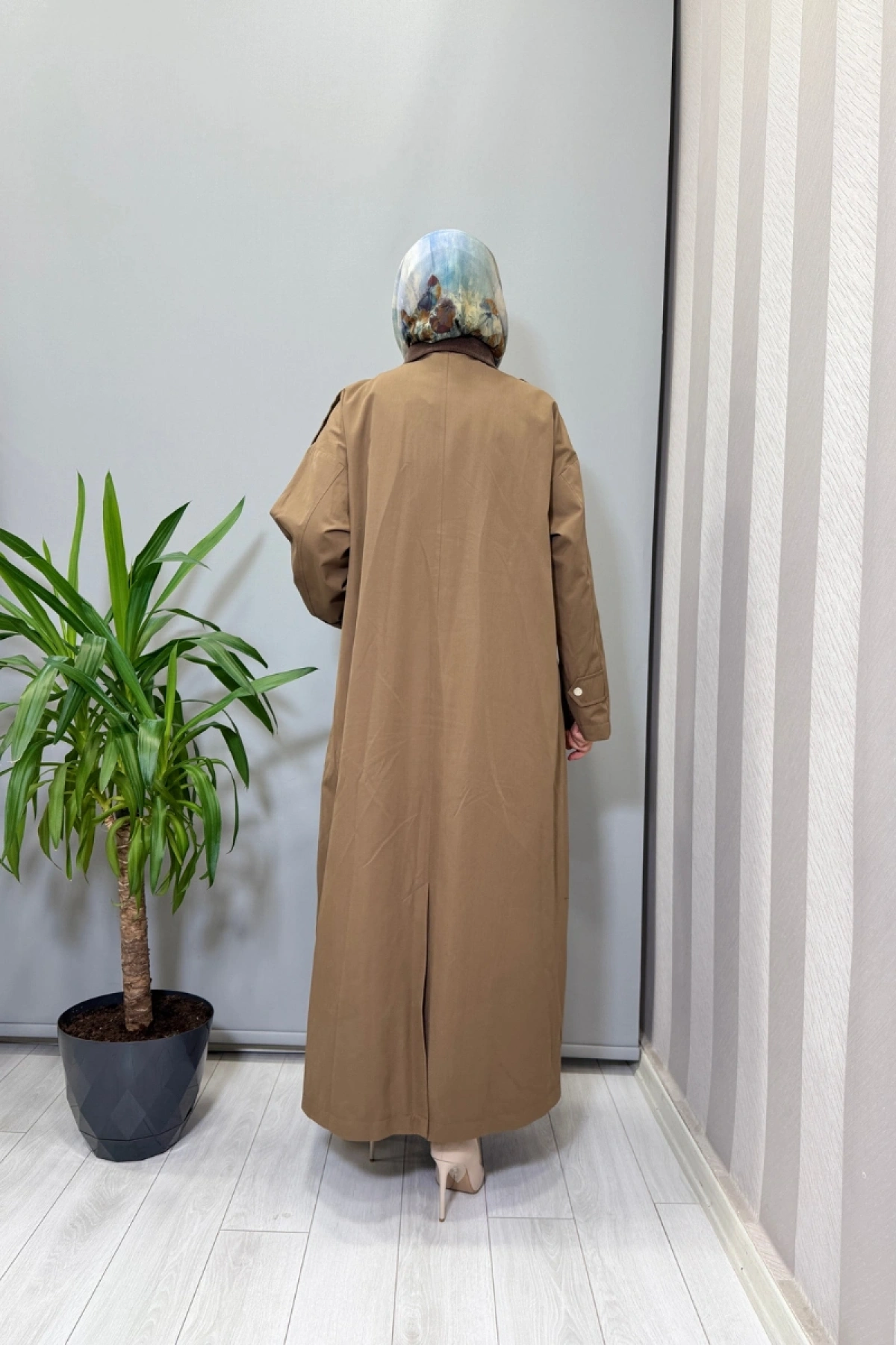 Mascara Omuzlar Apoletli Trenç Kahve 56MK6104