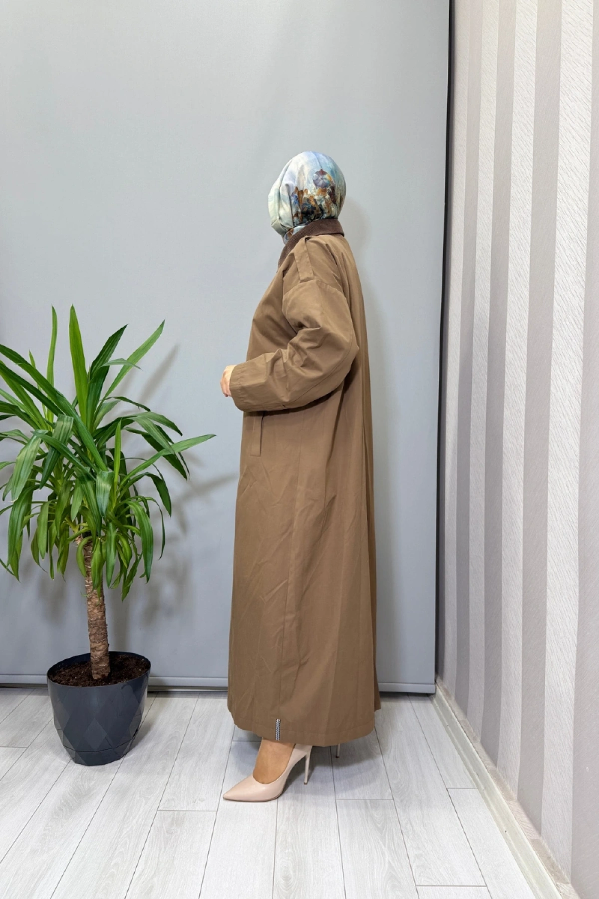 Mascara Omuzlar Apoletli Trenç Kahve 56MK6104