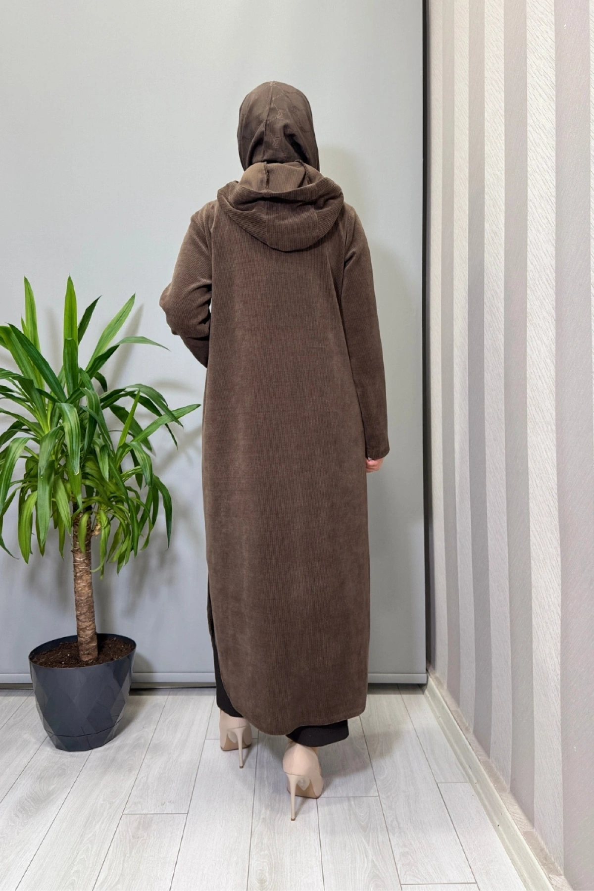 Mascara Önü Fermuarlı Kap Kahve 56MK6134