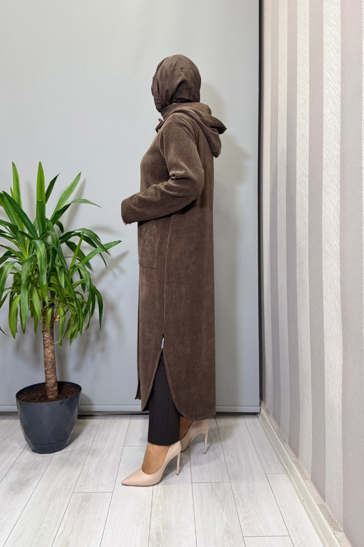 Mascara Önü Fermuarlı Kap Kahve 56MK6134