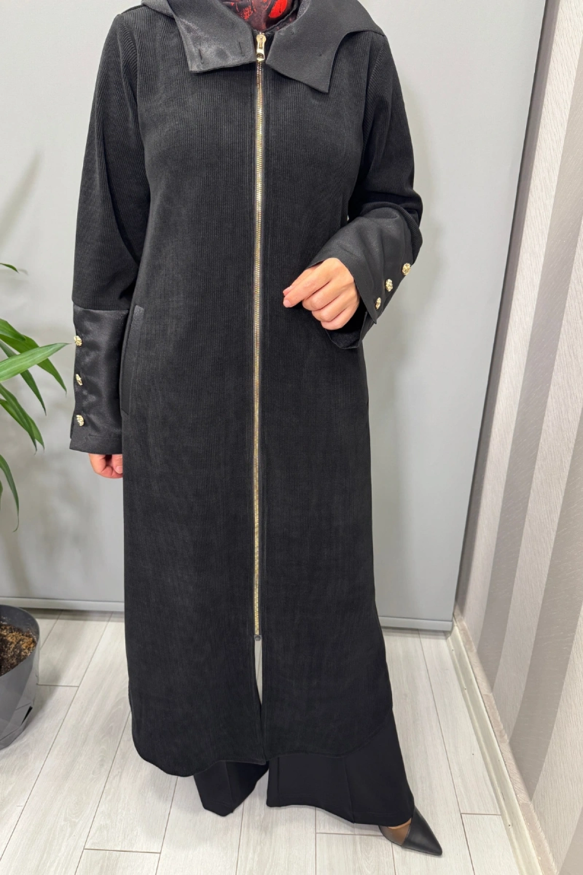 Mascara Önü Fermuarlı Kap Siyah 56MK6135