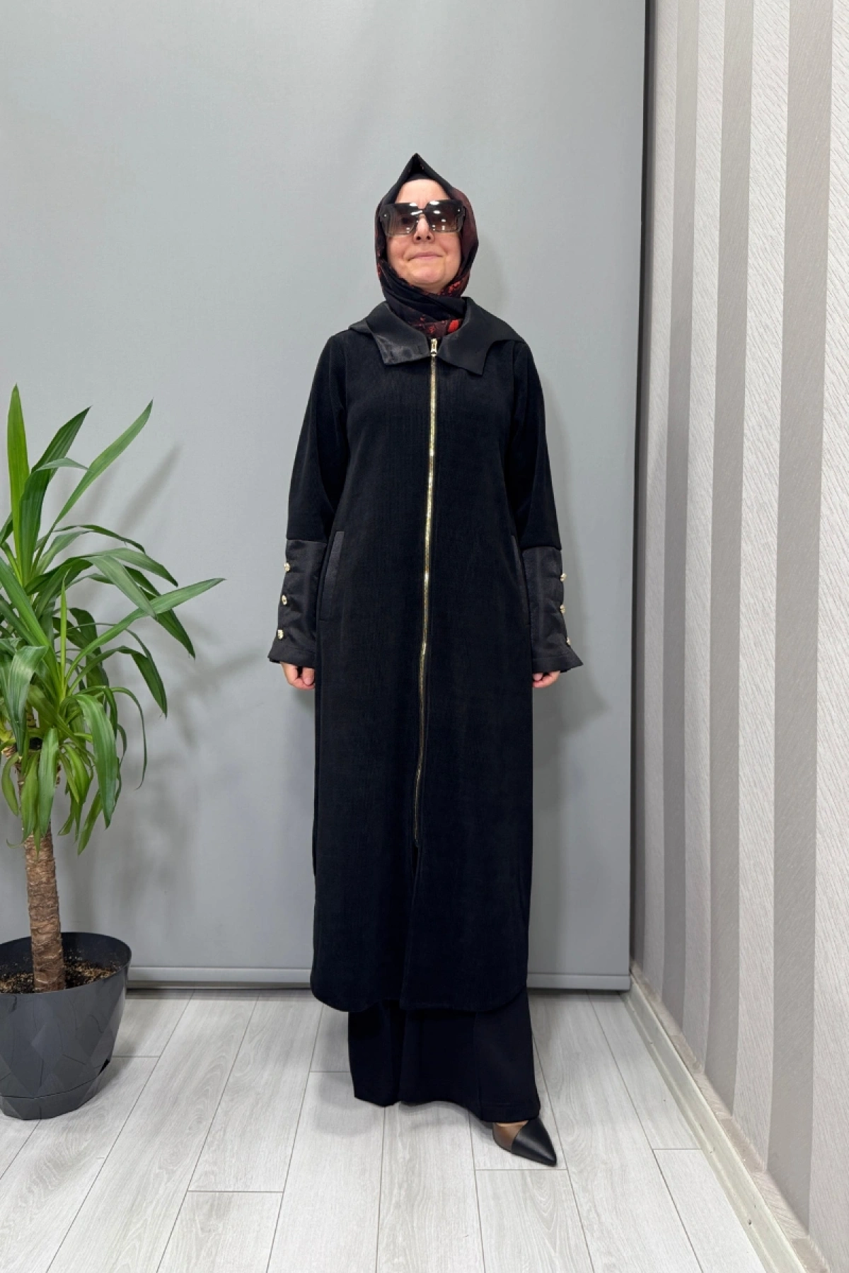 Mascara Önü Fermuarlı Kap Siyah 56MK6135