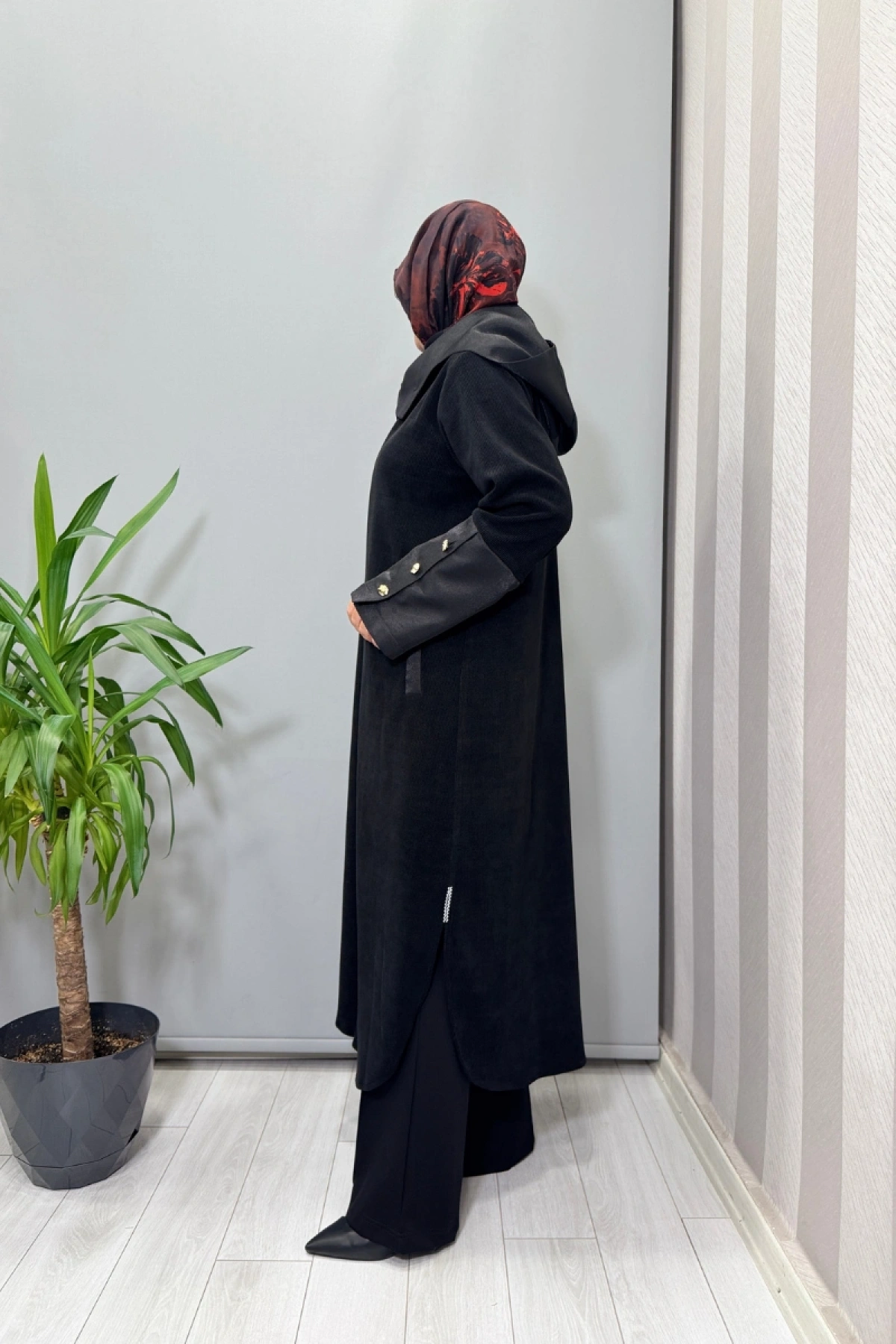 Mascara Önü Fermuarlı Kap Siyah 56MK6135