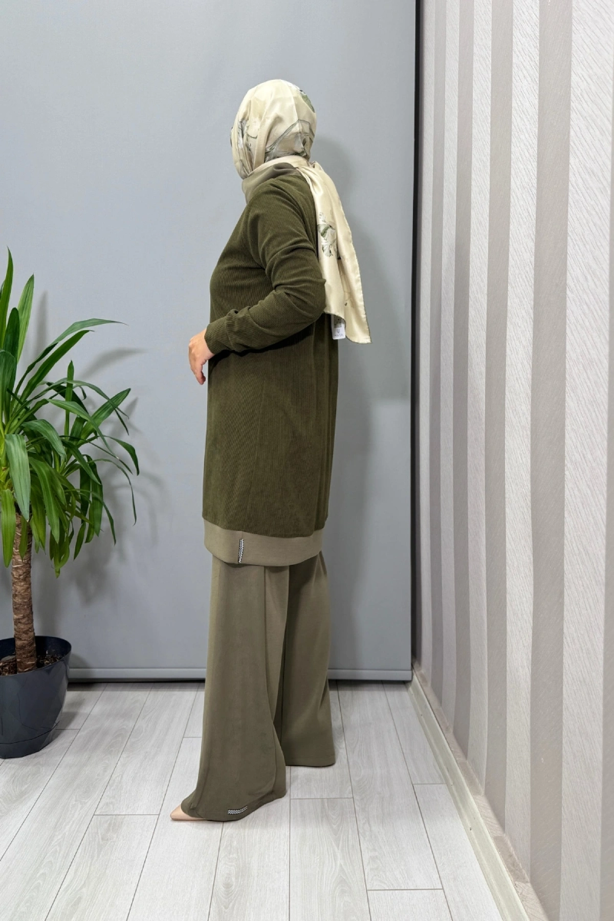 Mascara Tunik Pantolon Takım Yeşil 56MK2131-3128