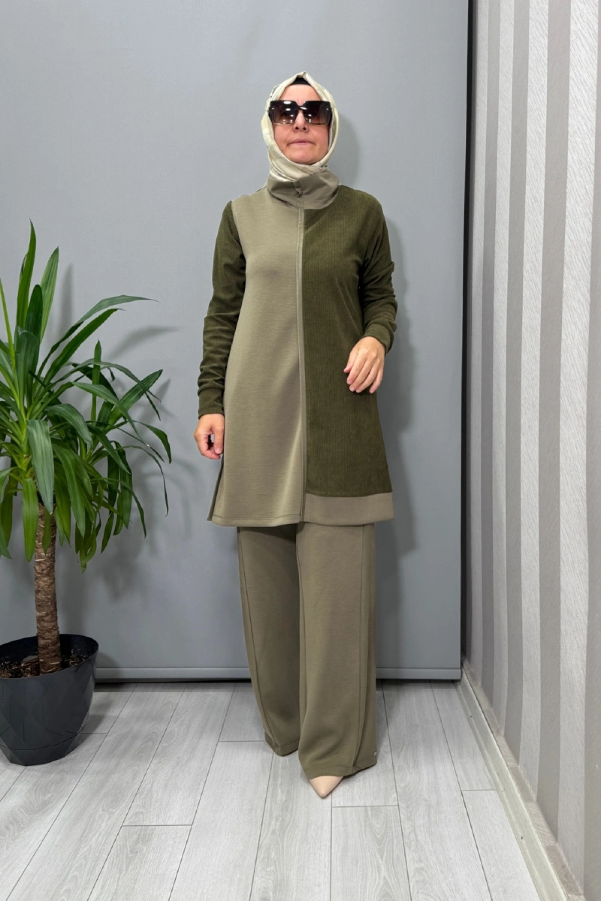 Mascara Tunik Pantolon Takım Yeşil 56MK2131-3128