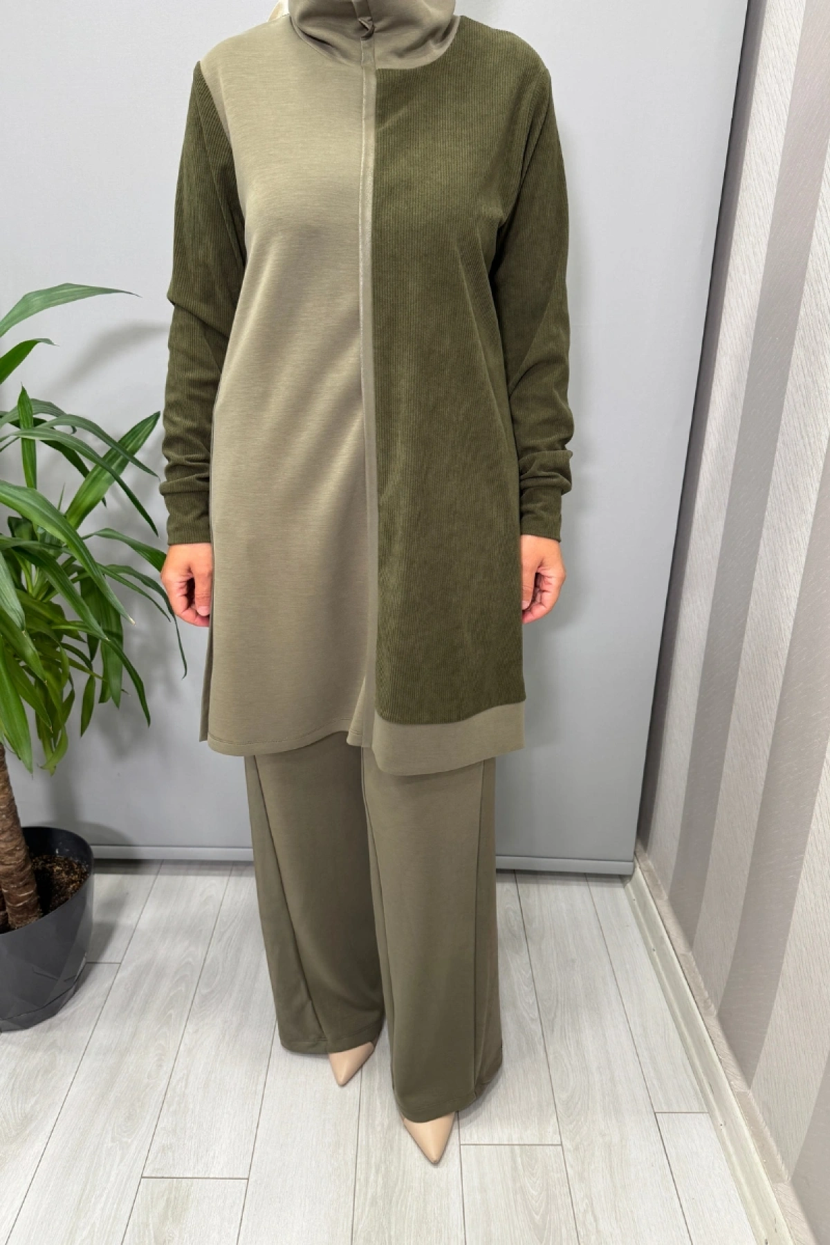Mascara Tunik Pantolon Takım Yeşil 56MK2131-3128