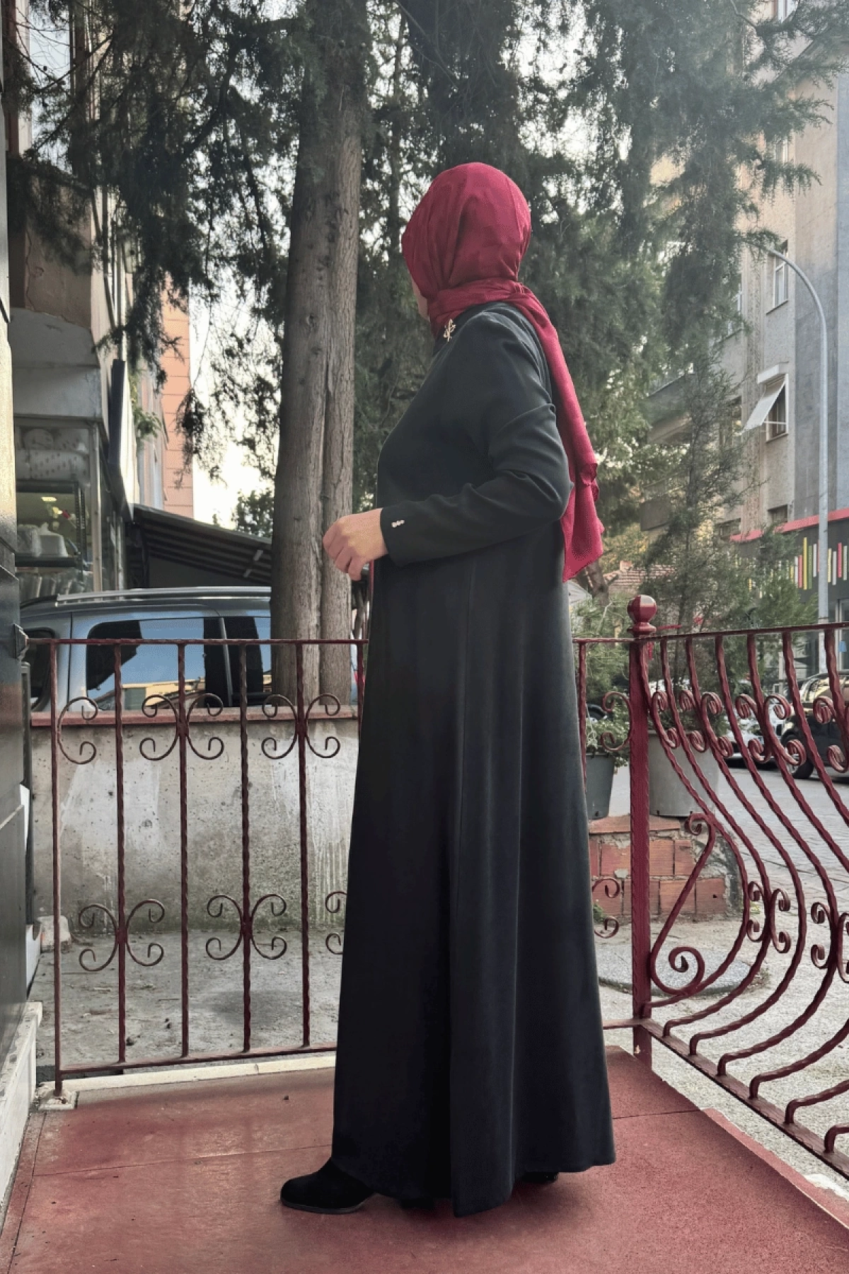 Miss Dalida Broş Detaylı Cupro Uzun Elbise Siyah T25K-4019