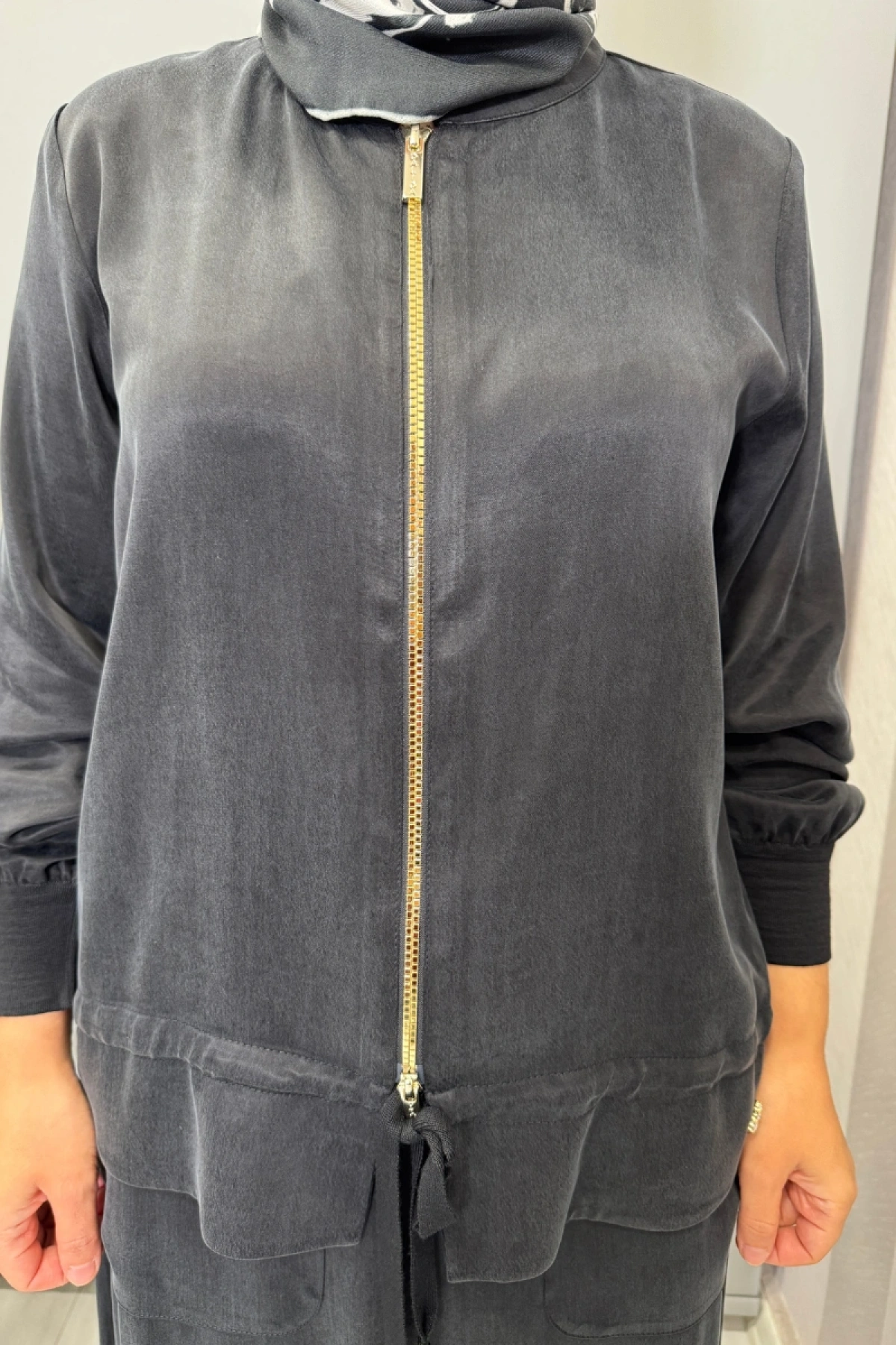 Miss Dalida Cupro İpek Takım Siyah T26K-8200 (T26K-2003)