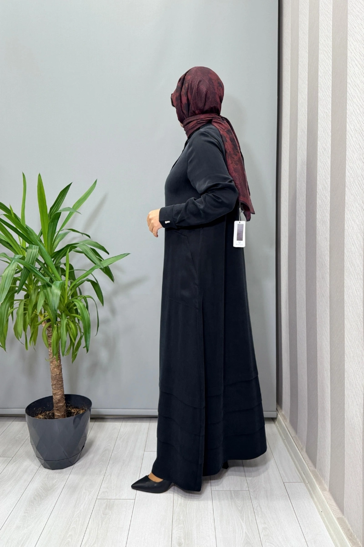 Miss Dalida Cupro İpek Elbise Siyah T26K-4024